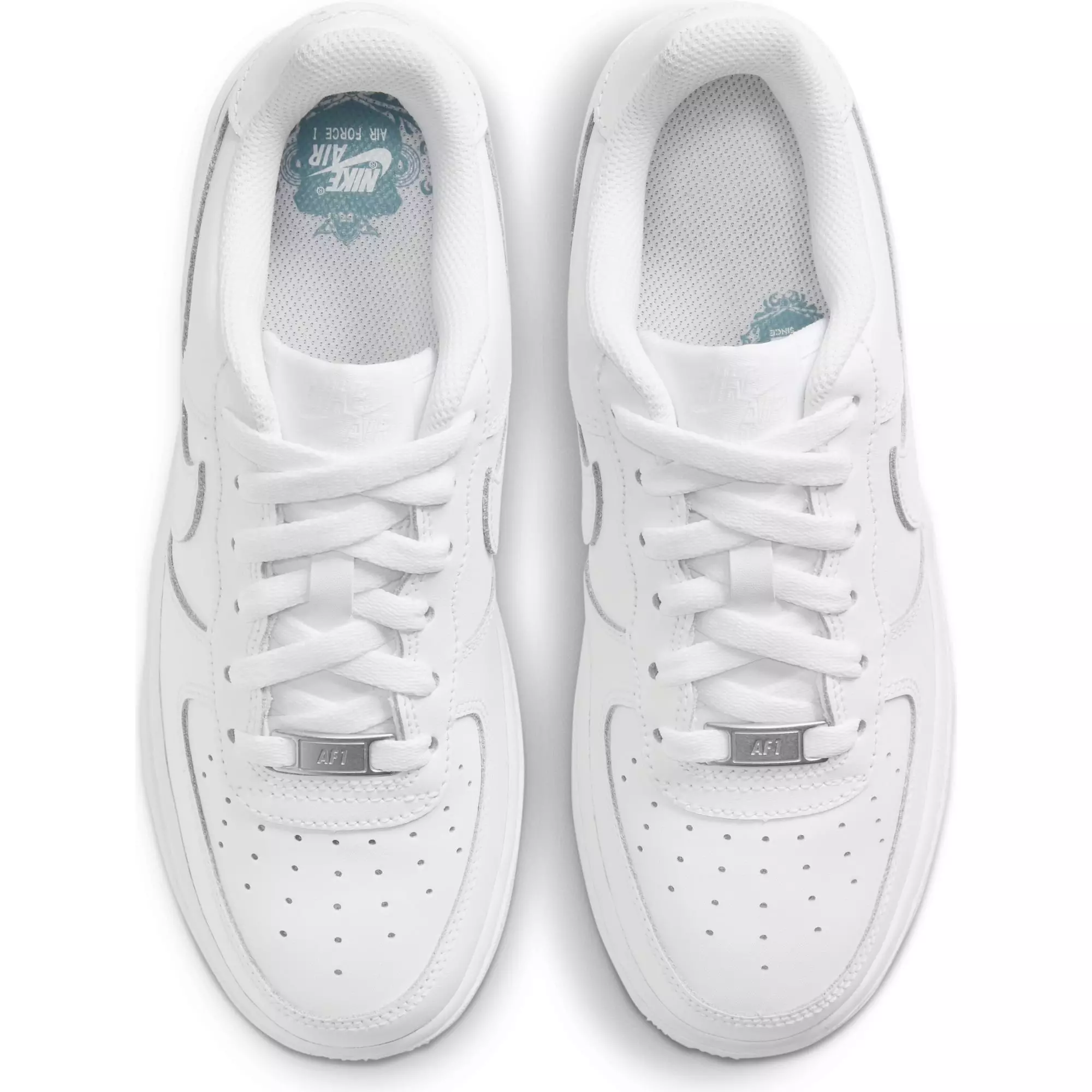 Nike Air Force 1 LE "White/White" Grade School Kids' Shoe - WHITE