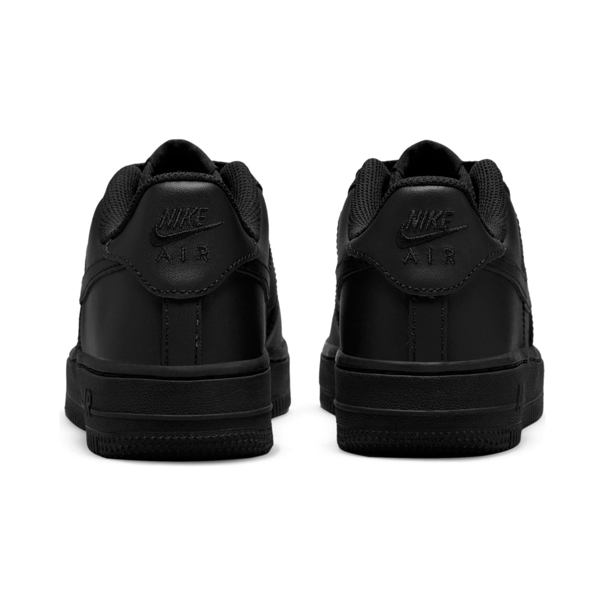 Nike Air Force 1 LE Black/Black Preschool Kids' Shoe - Hibbett