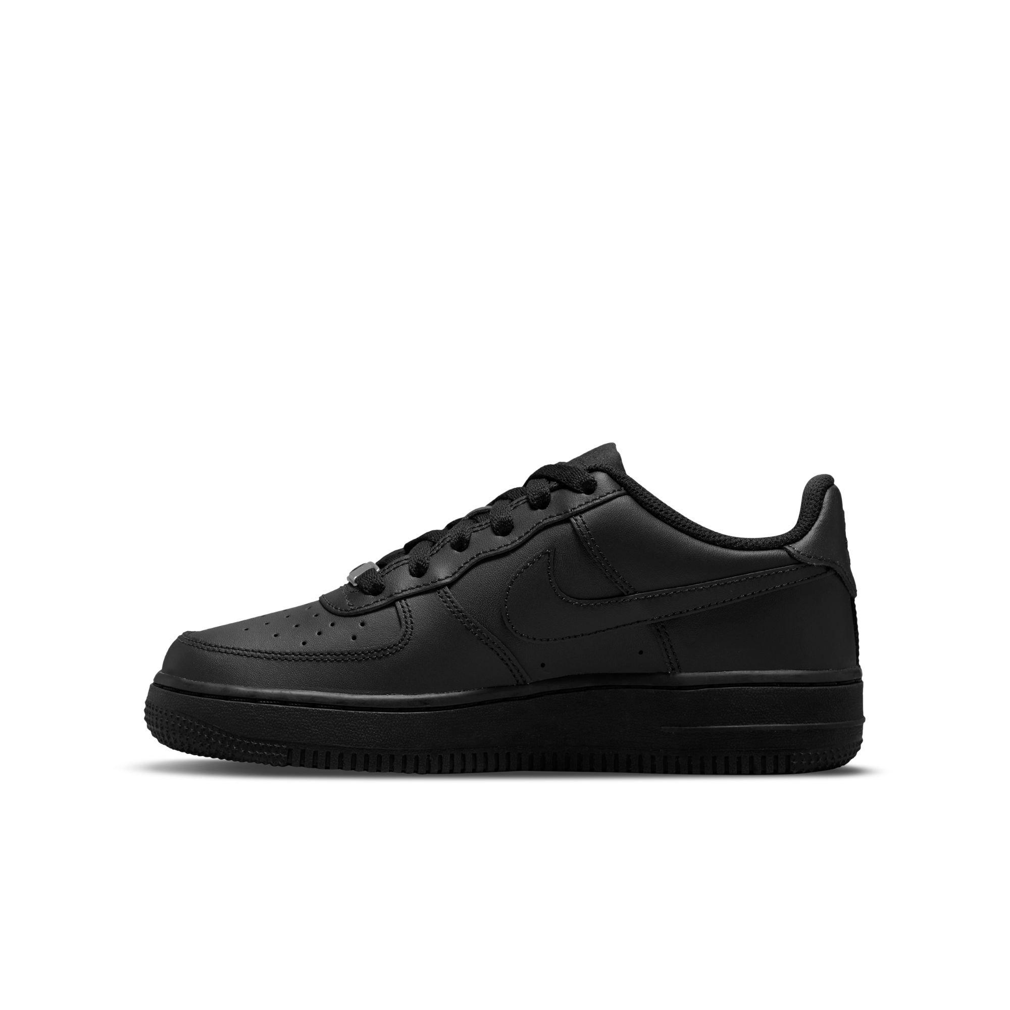 Nike Air Force 1 LE "Black" Grade School Kids' Shoe - BLACK Thumbnail View 4