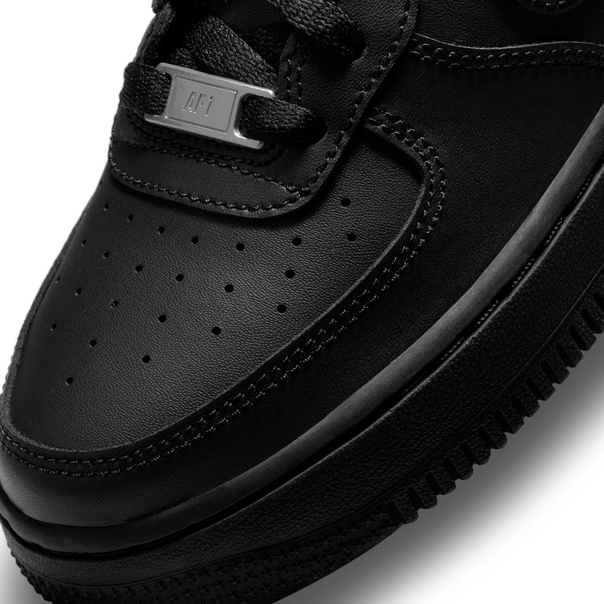 Nike Air Force 1 LE "Black" Grade School Kids' Shoe - BLACK Thumbnail View 9