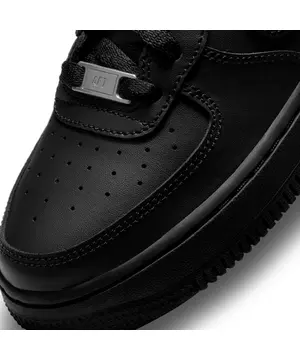 Nike Air Force 1 LE Black/Black Grade School Kids' Shoe - Hibbett