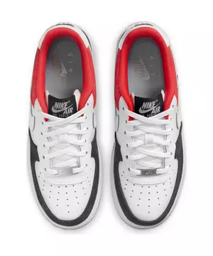 Nike Air Force 1 LV8 White/Midnight Navy/Chile Red Grade School Boys'  Shoe - Hibbett