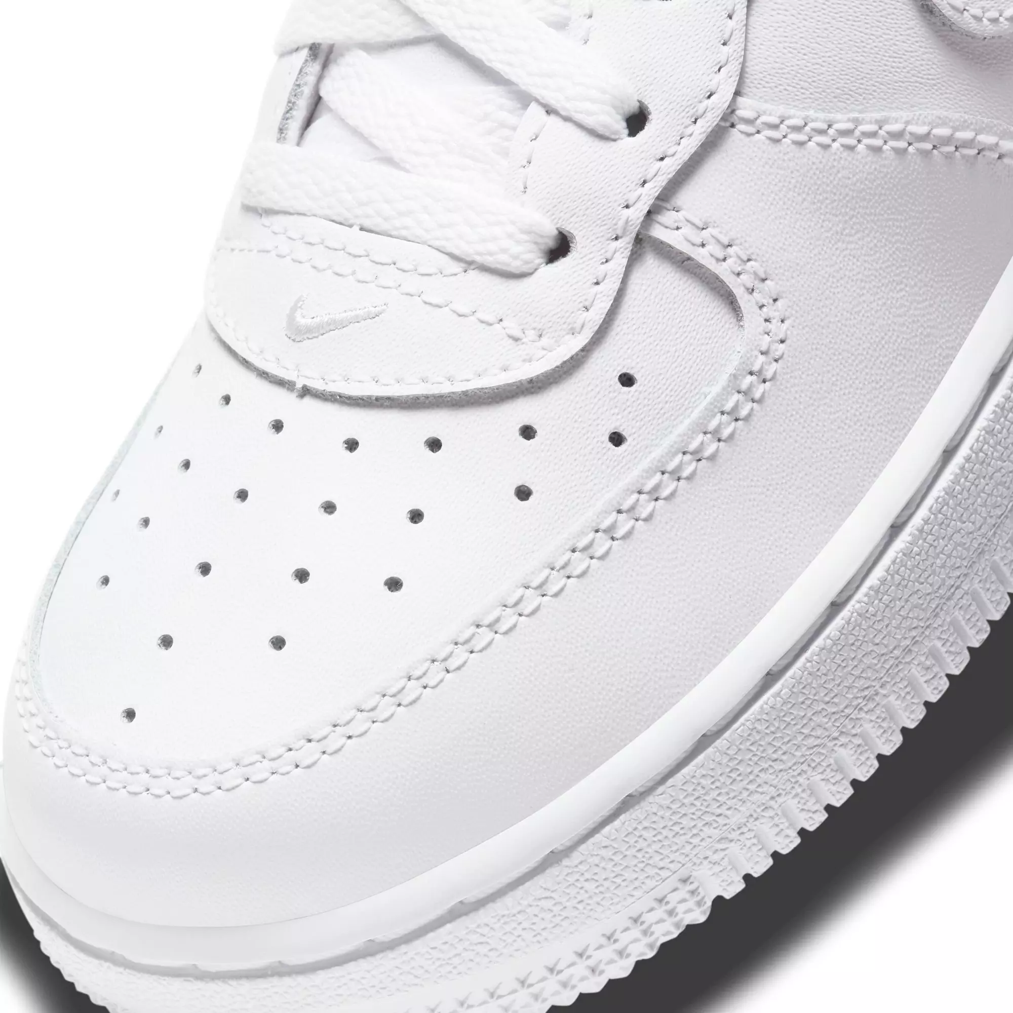 Nike Air Force 1 LE "White/White" Preschool Kids' Shoe - WHITE