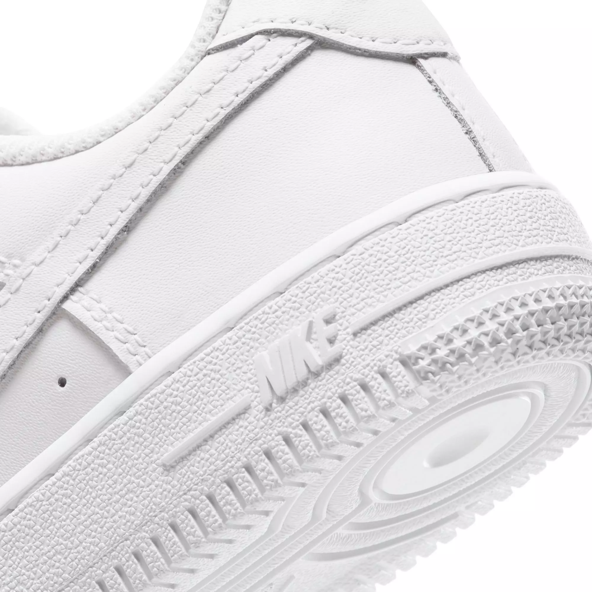 Nike Air Force 1 LE "White/White" Preschool Kids' Shoe - WHITE