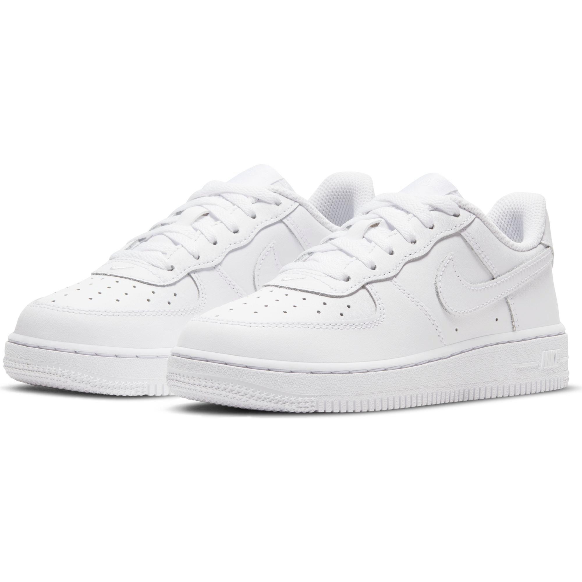 Nike Air Force 1 LE Preschool Kids' "White/White" Shoe