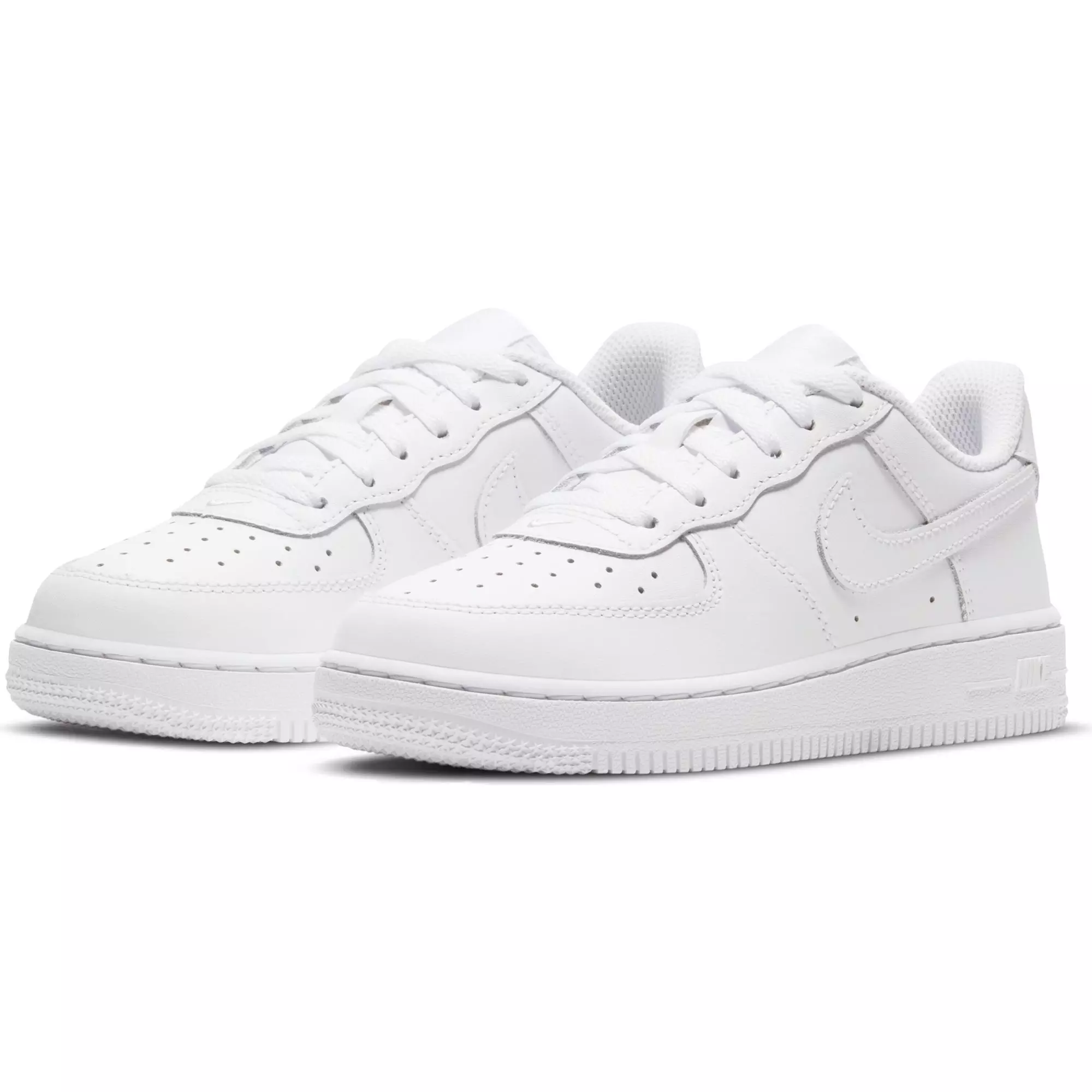 Nike Air Force 1 LE "White/White" Preschool Kids' Shoe - WHITE