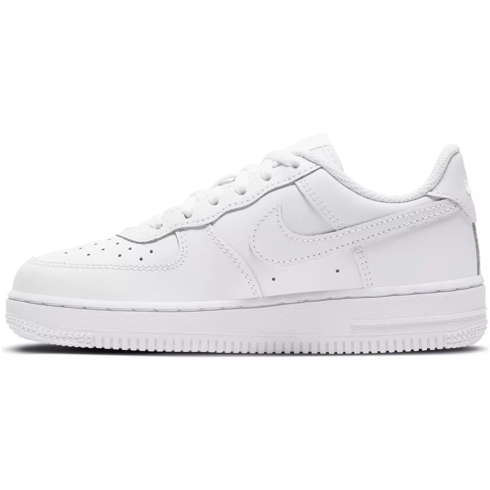 Nike Air Force 1 LE "White/White" Preschool Kids' Shoe - WHITE