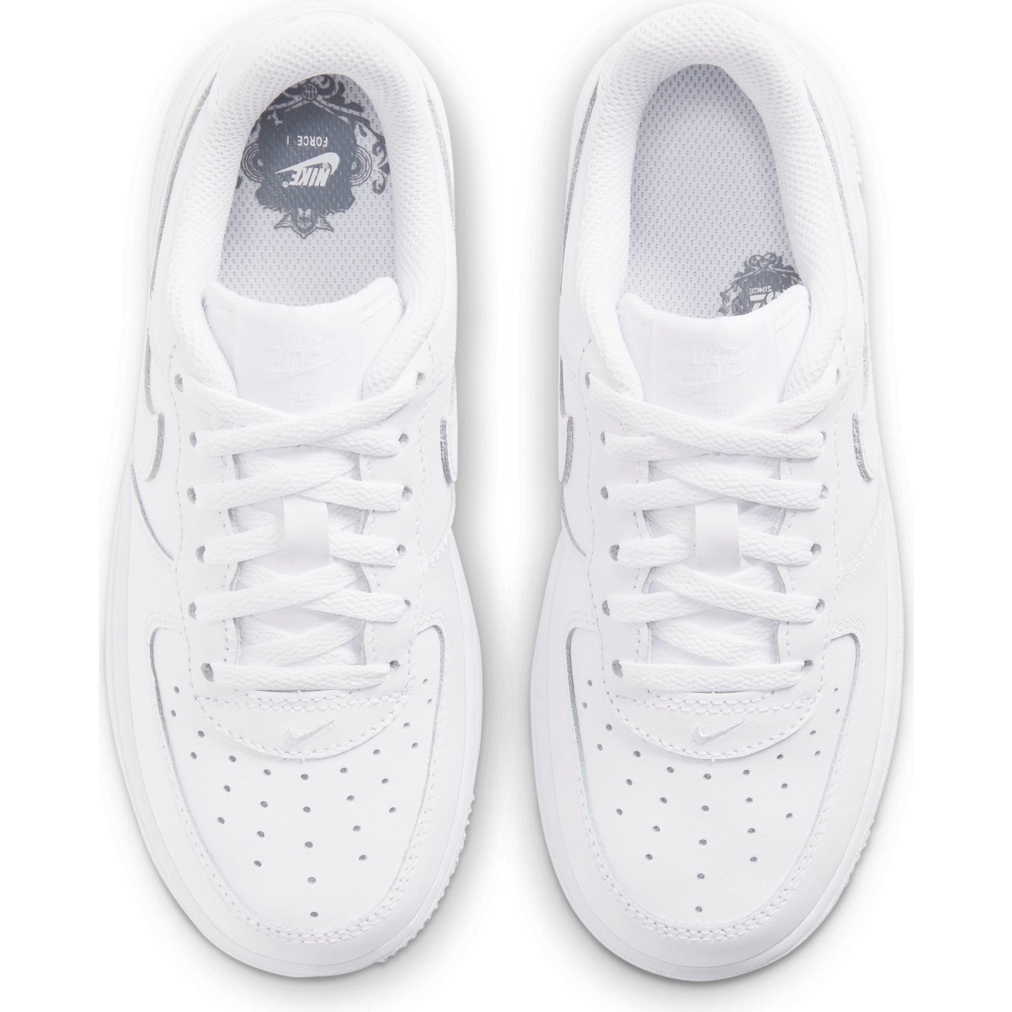 Nike Air Force 1 LE Preschool Kids' "White/White" Shoe