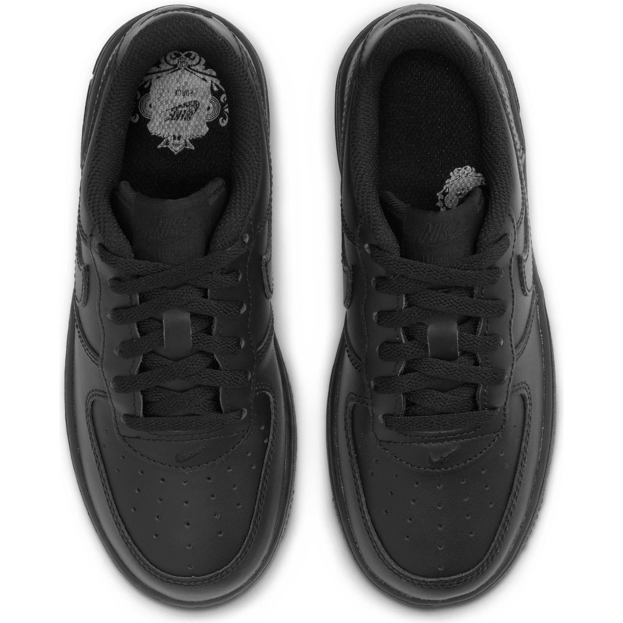 Nike Air Force 1 LE Black/Black Grade School Kids' Shoe