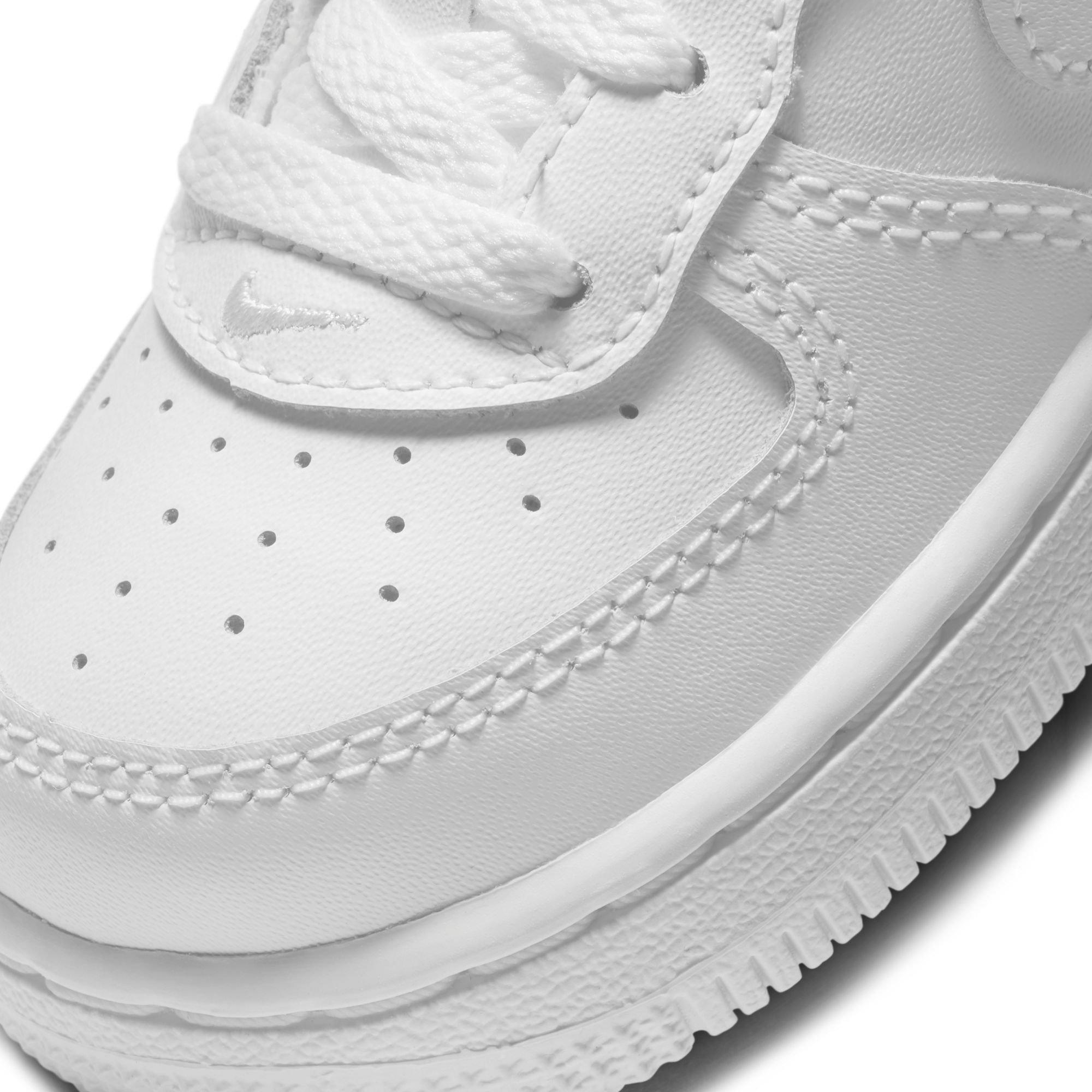 NWB Nike Air Force 1 LV8 Toddler Girls White Leather W Yellow