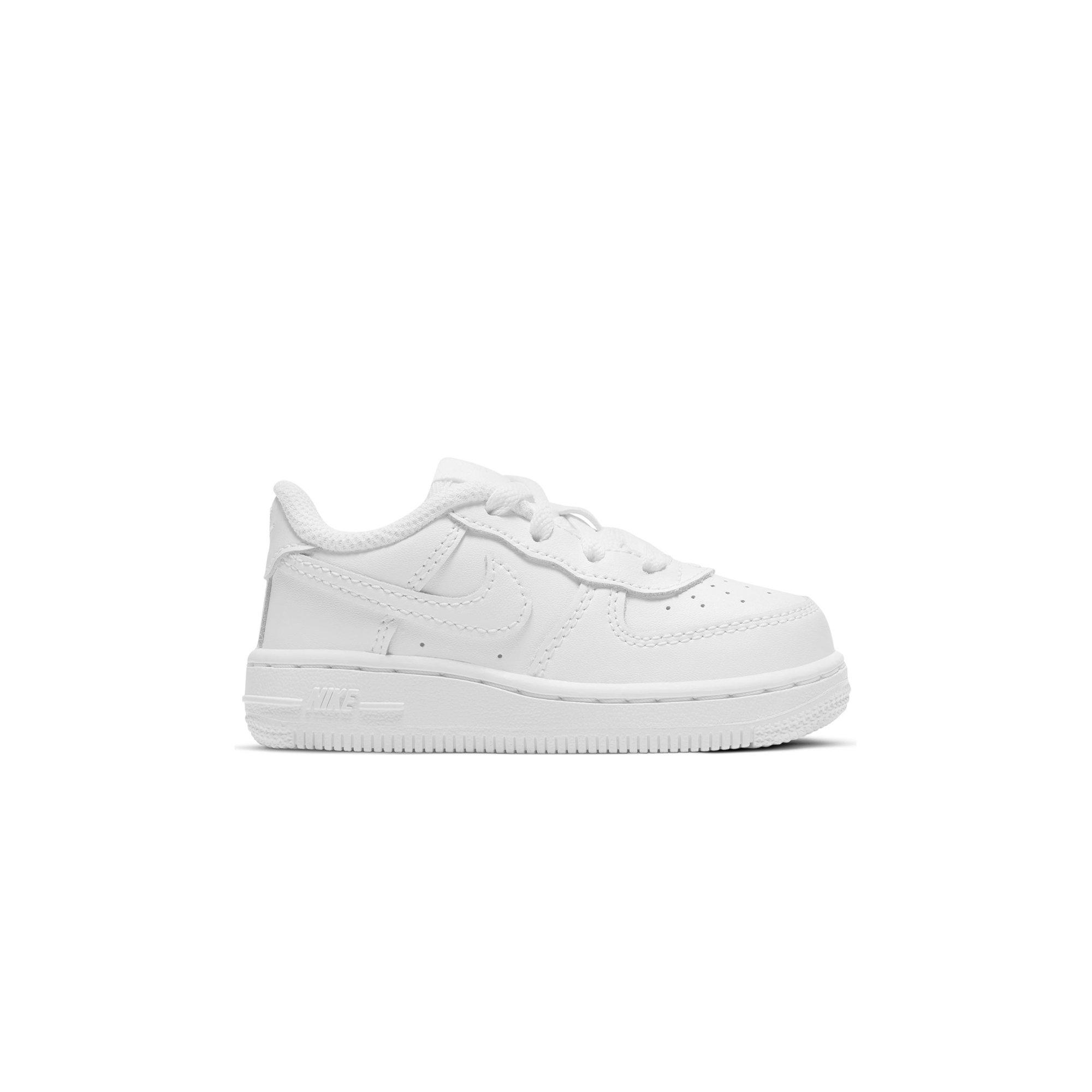 Nike Force 1 LE White White Toddler Kids Shoe Hibbett