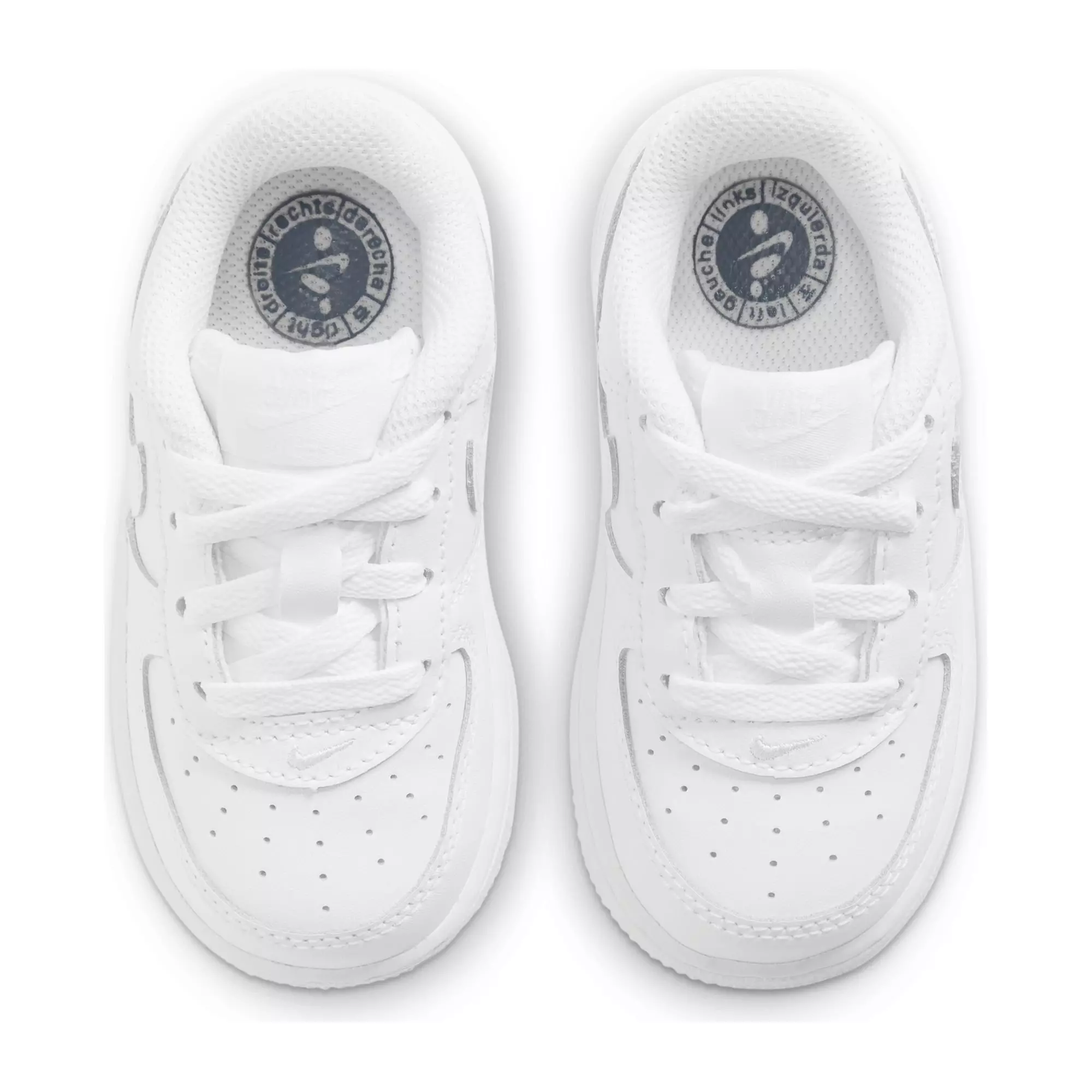 Nike Force 1 LE "White/White" Toddler Kids' Shoe - WHITE