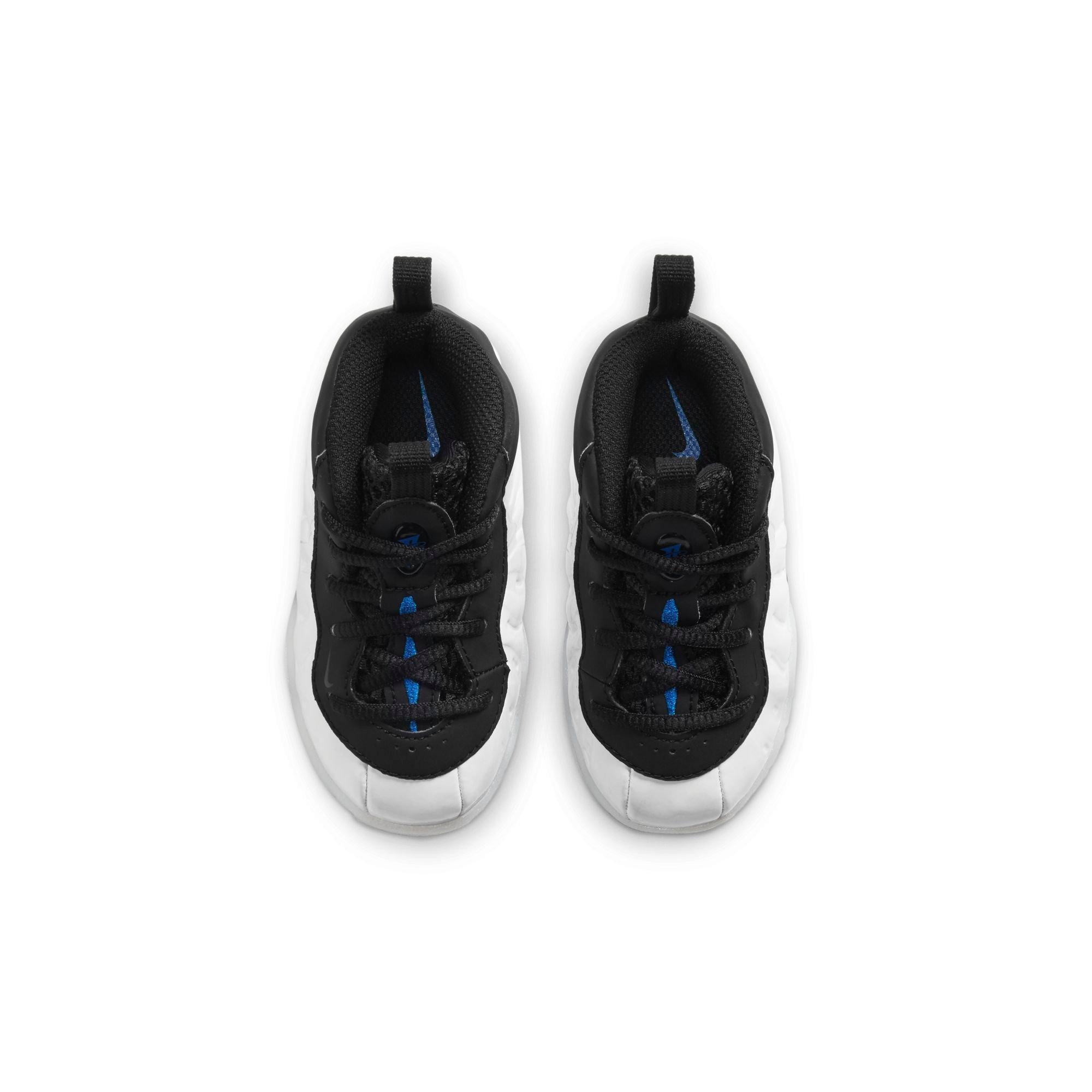 foamposite white black hyper royal