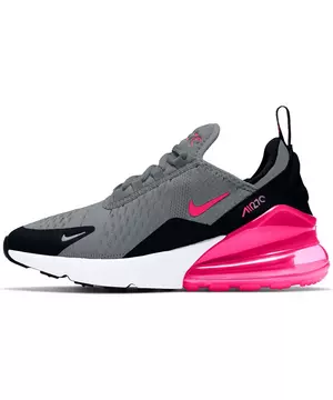 Nike Air 270 Wild "Grey/Pink" Grade School Girls' Shoe