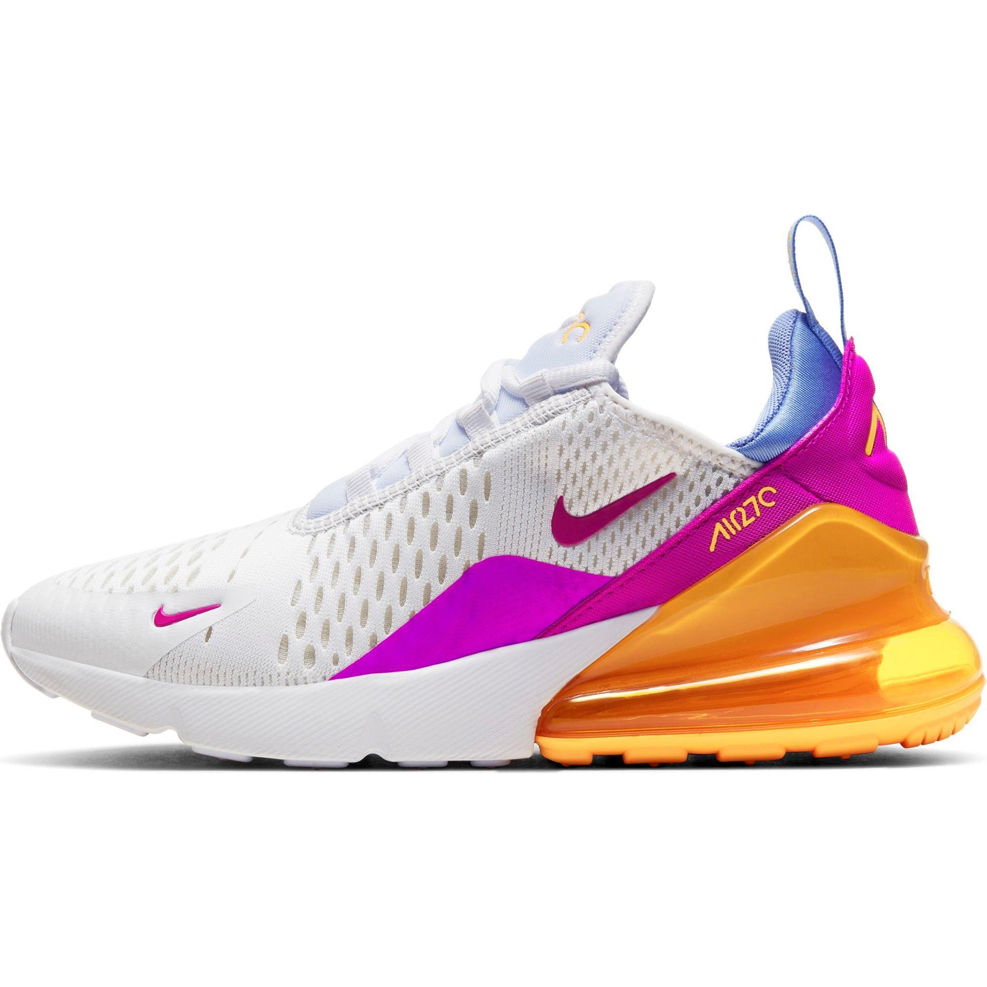 nike pink orange white