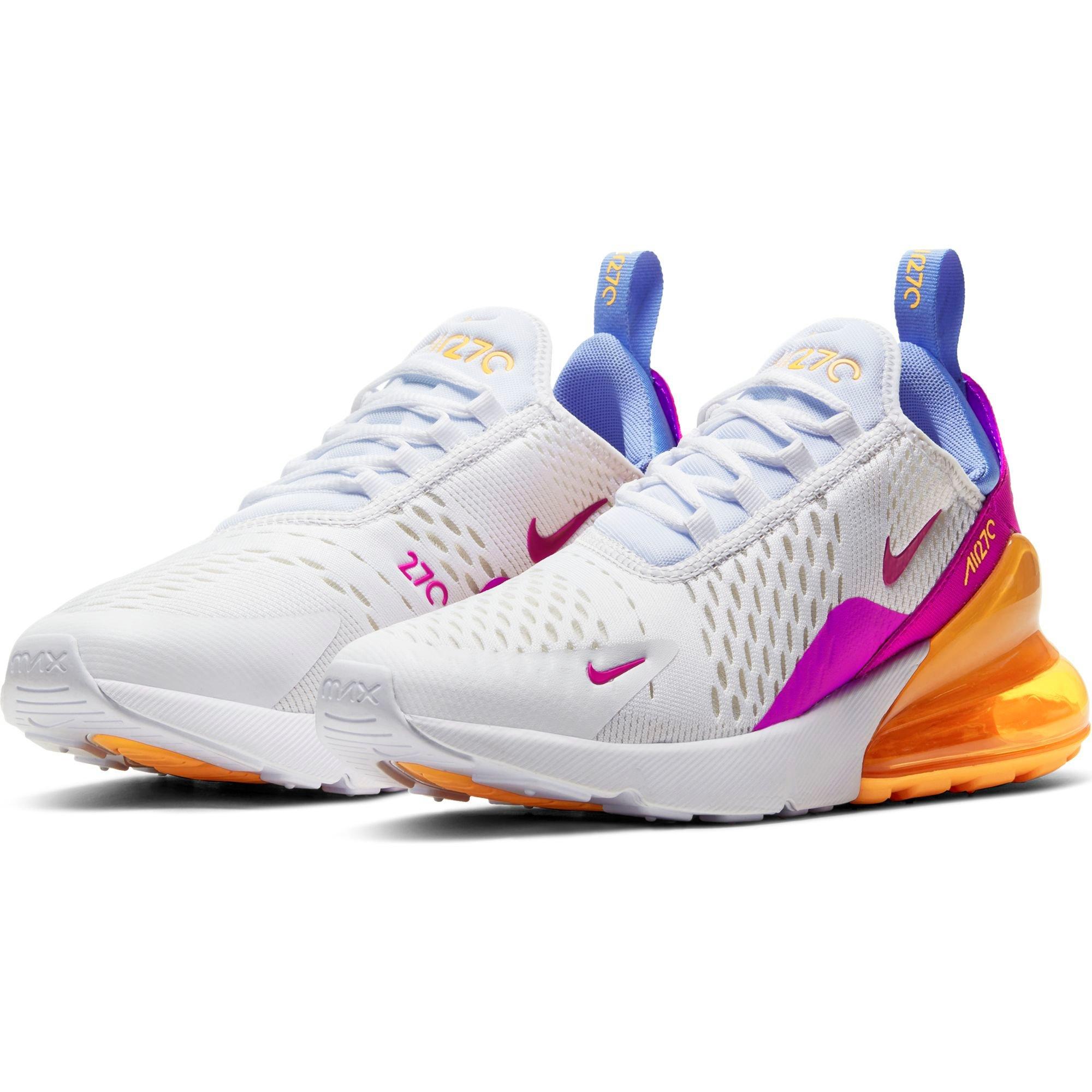 nike 270 orange and pink