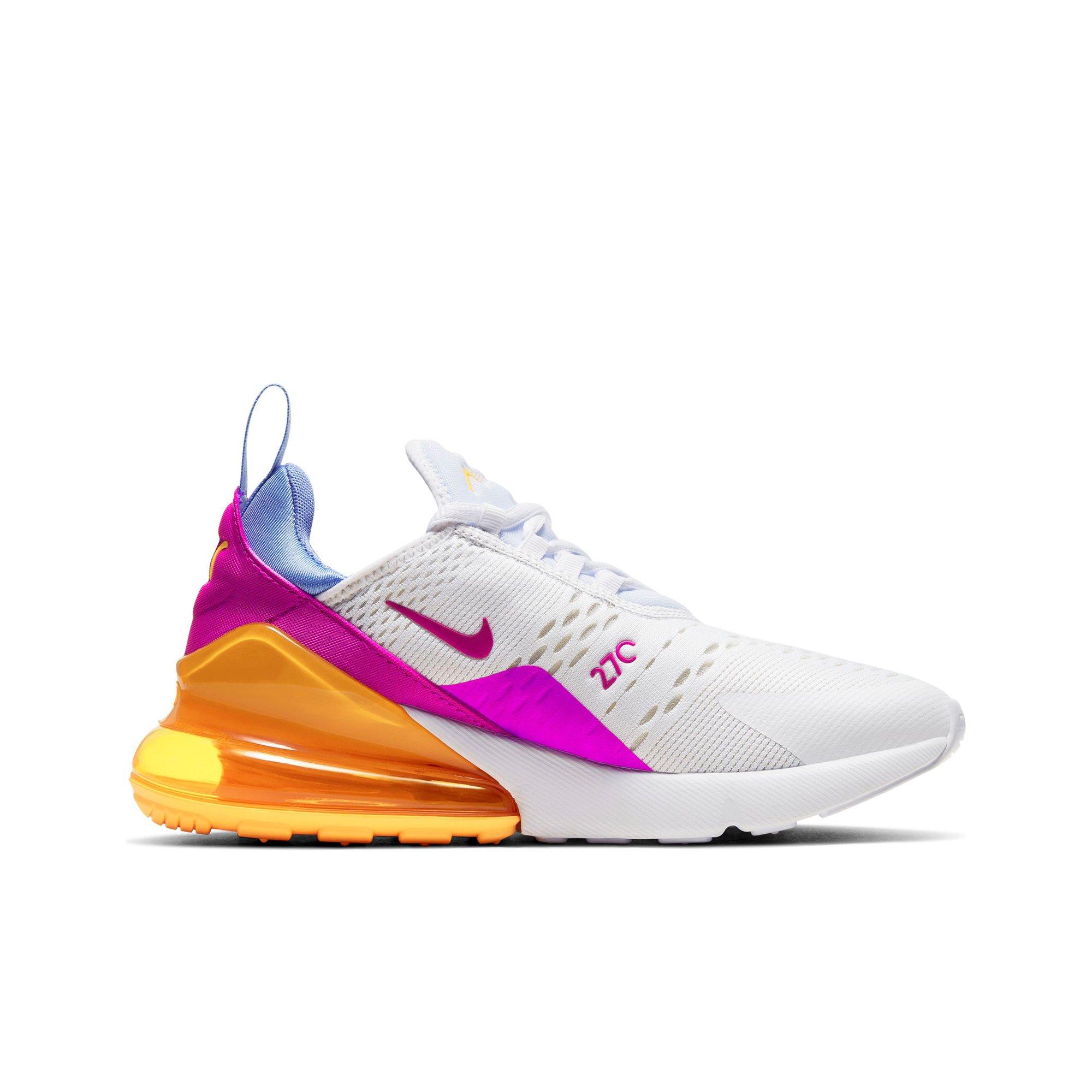 nike air max 270 womens orange and white