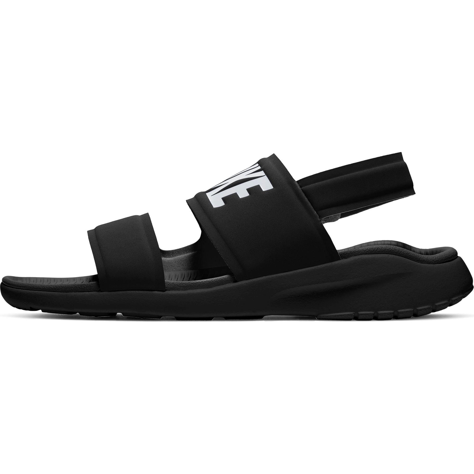 Nike tanjun sandals black cheap and white