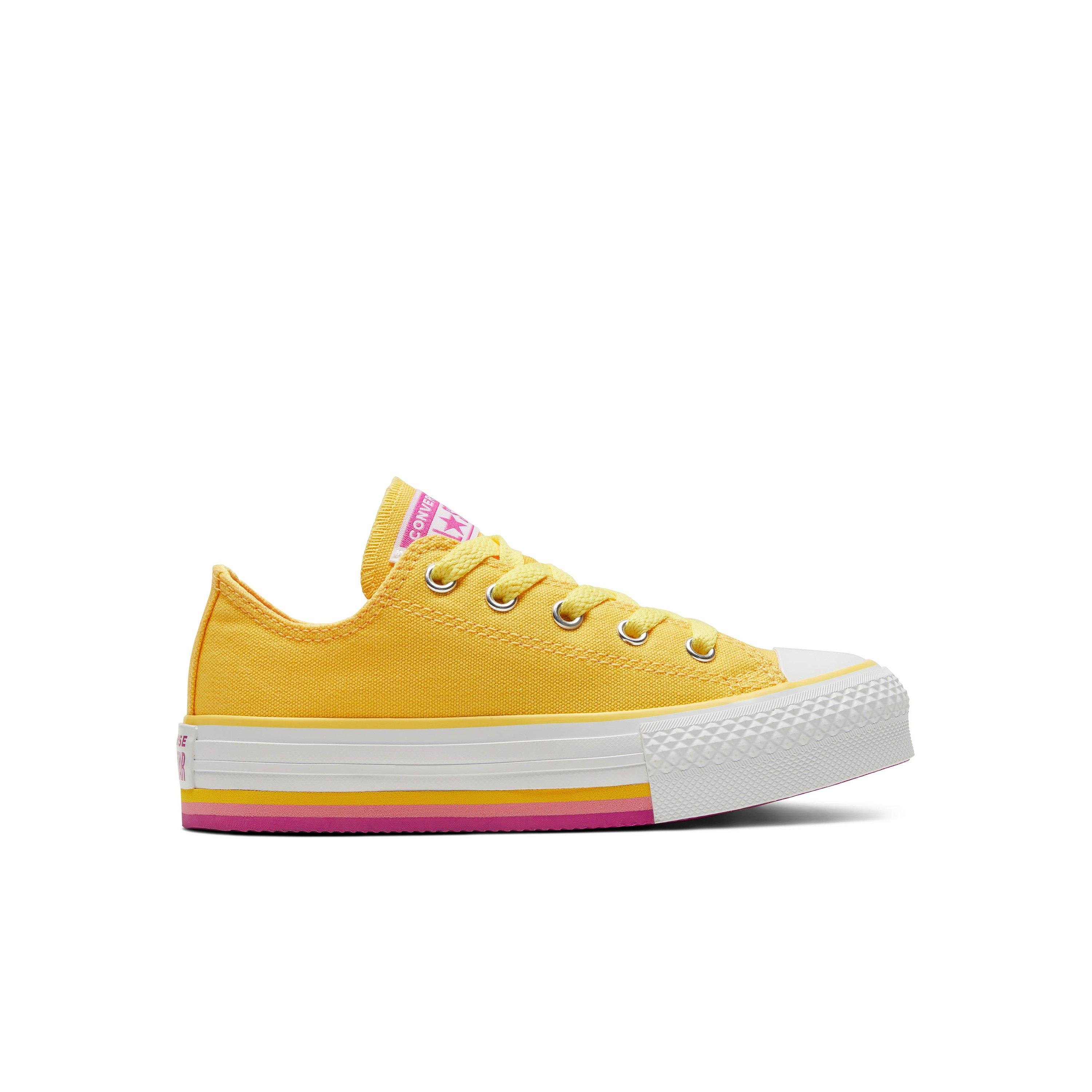 Girls on sale yellow converse