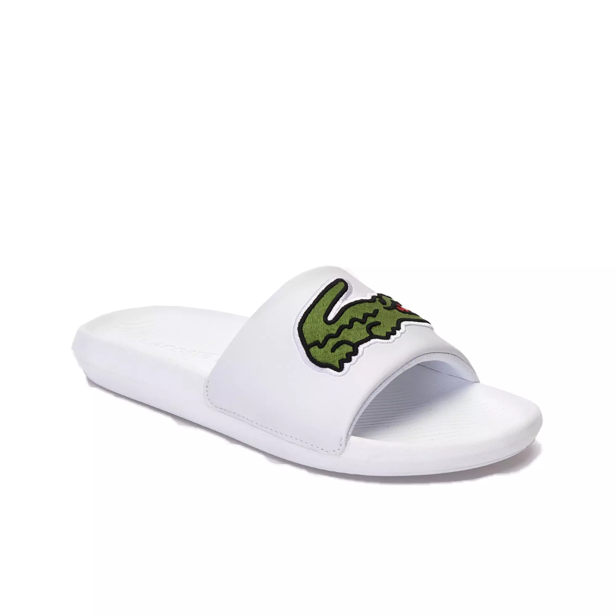 Lacoste Croco 120 Synthetic "White" Men's Slide - WHITE