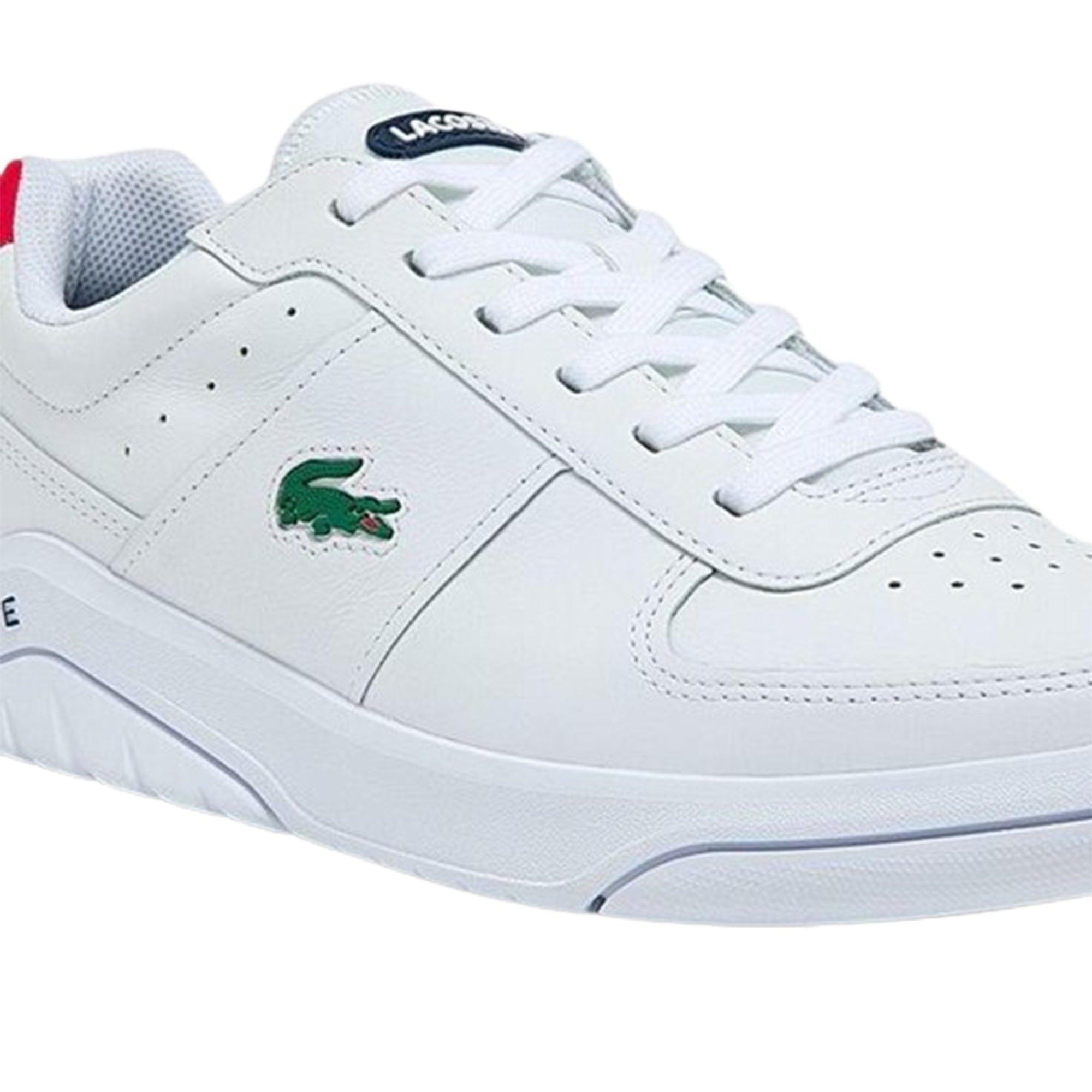 Lacoste Game Advance 0721 White/Navy/Red Men's Shoe - Hibbett