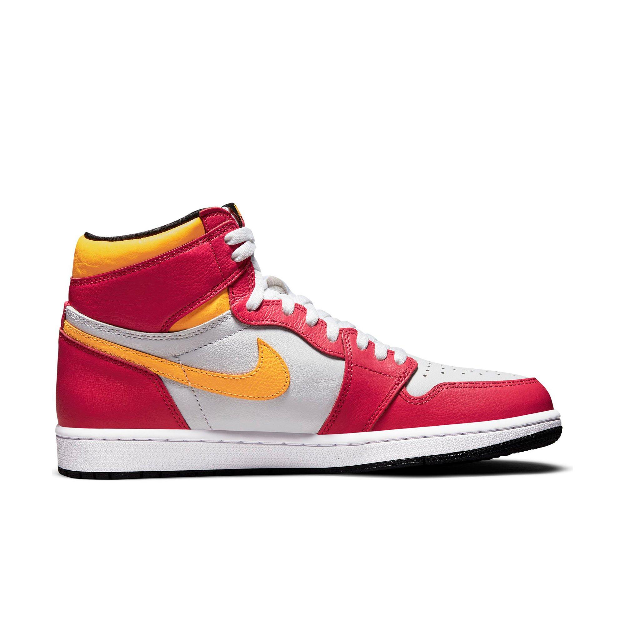 1/6 Scale Sneakers Sports Shoes Trainers Air AJ1 Red White Orange 