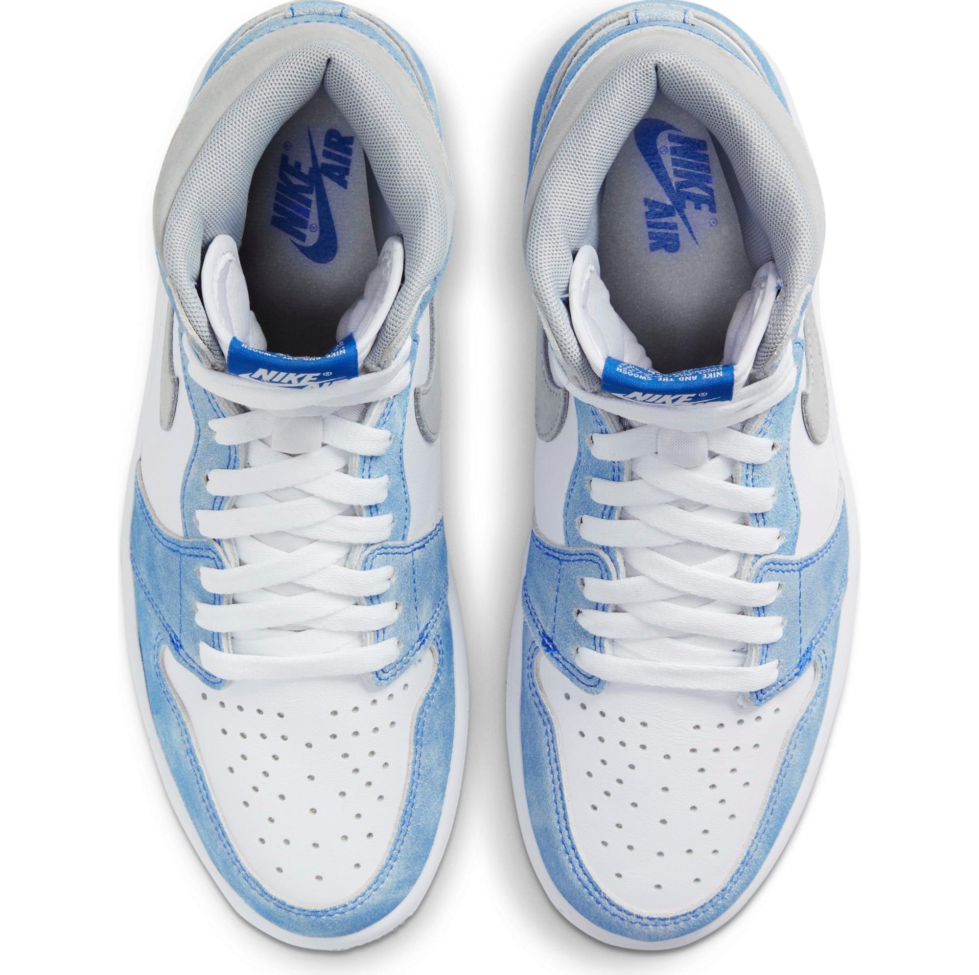 Jordan 1 hyper outlet royal white laces