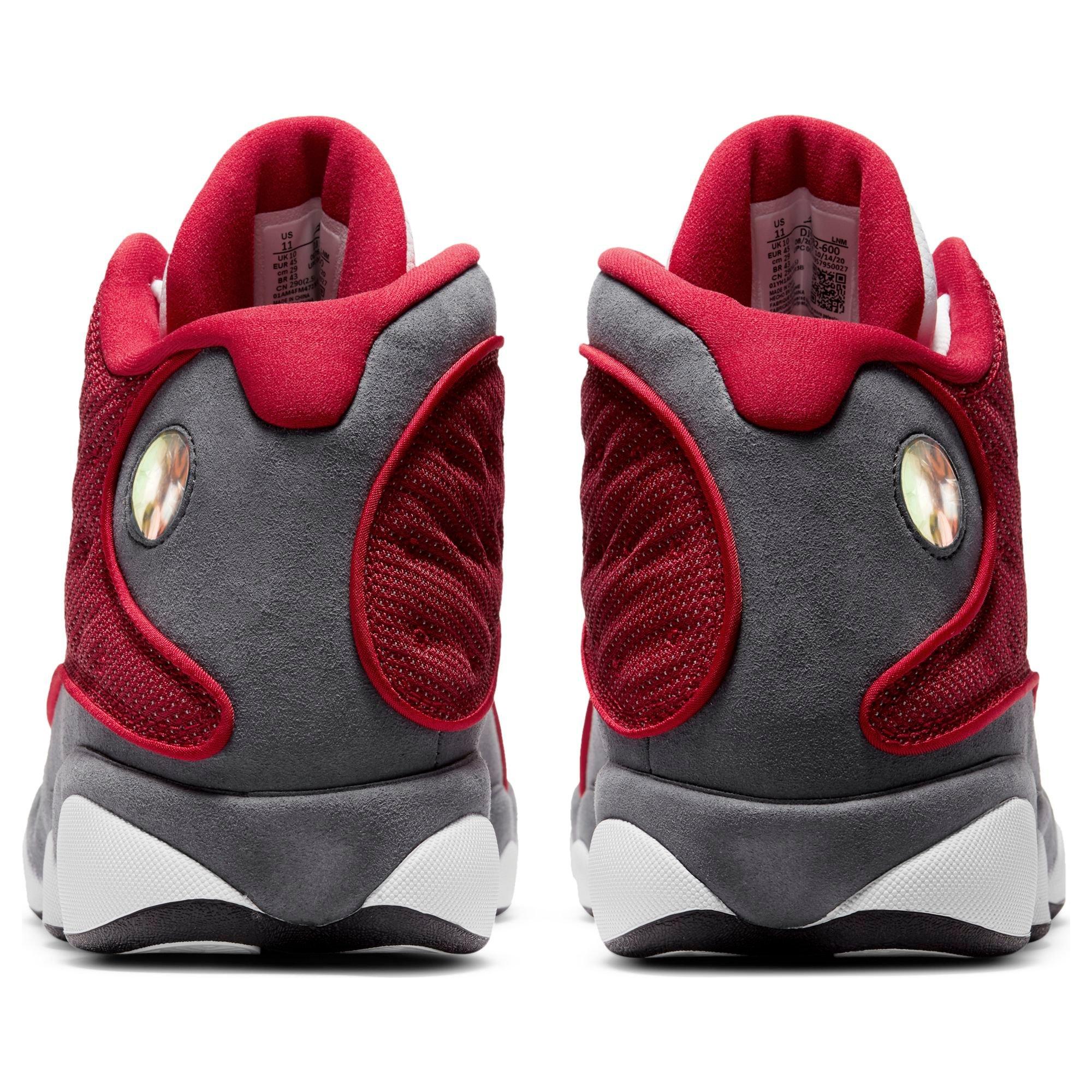 Jordan 13 Retro Gym Red/Flint/White Men's Shoe - Hibbett