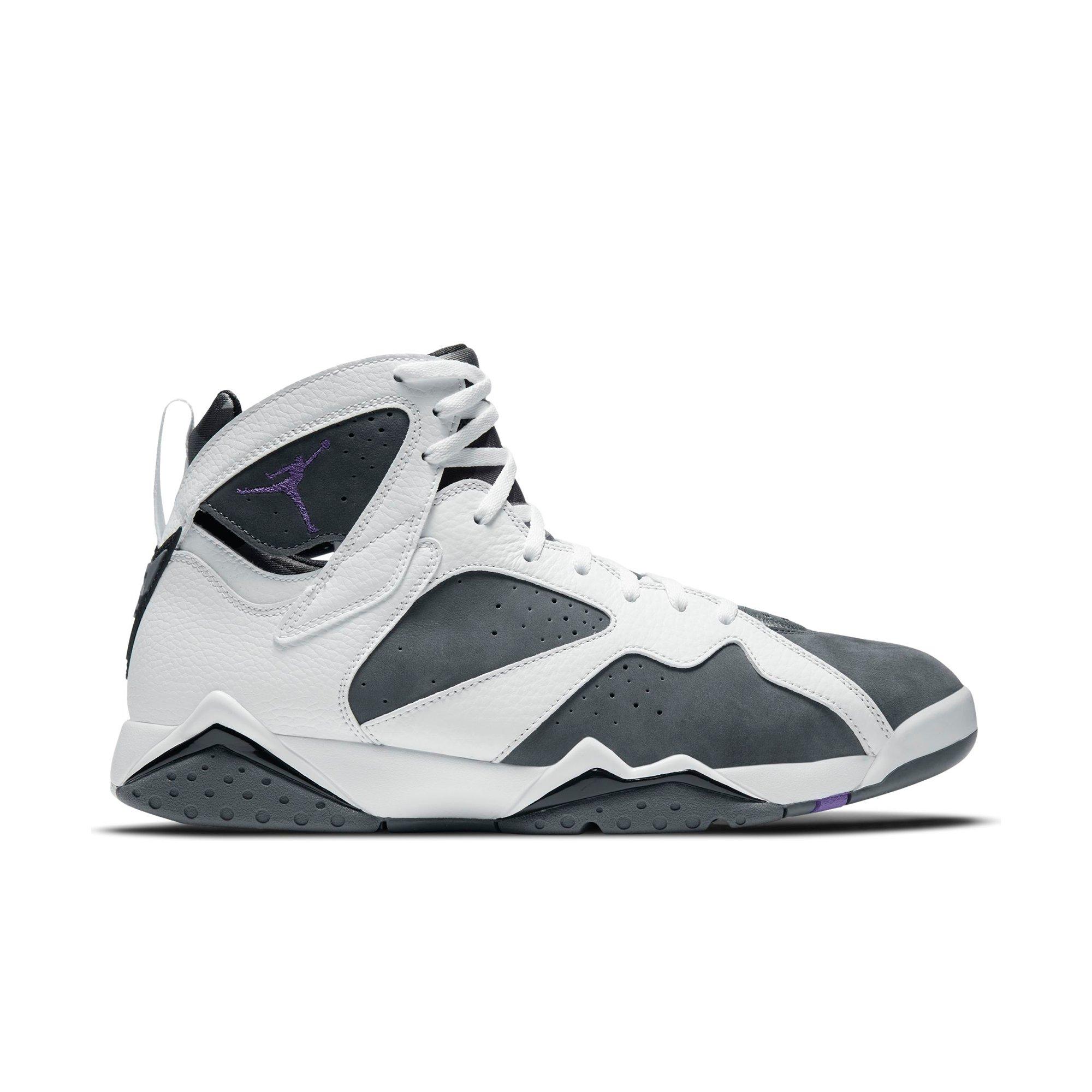 blue purple and white jordan 7s