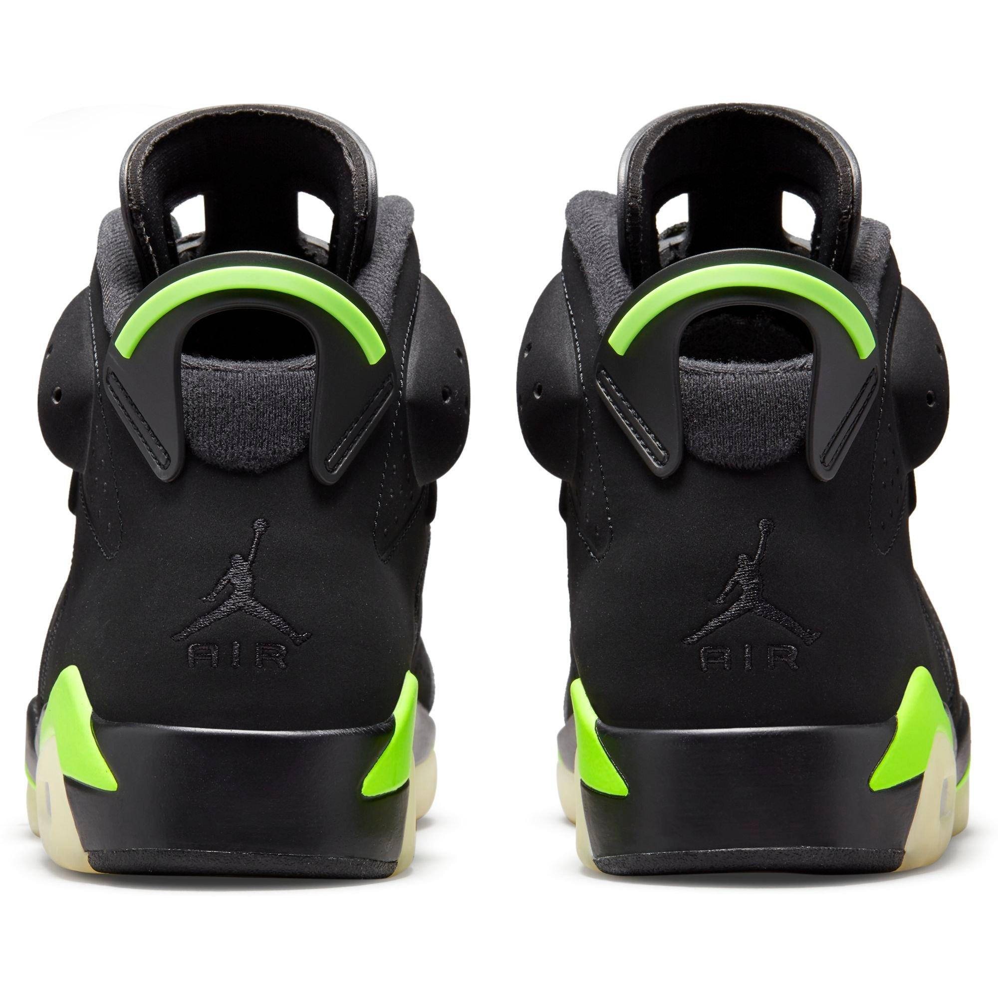 black and green jordan 6 mens