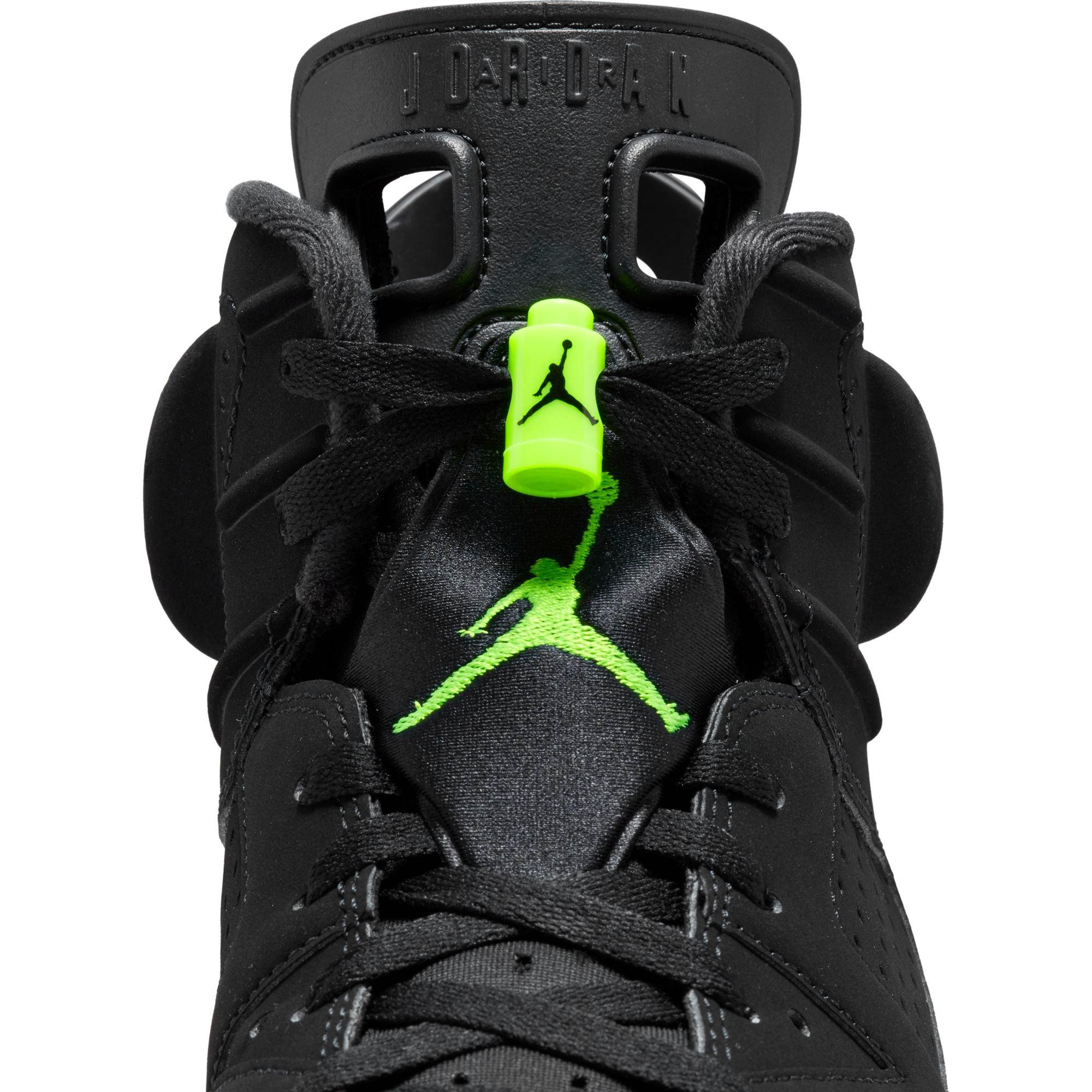 green and black jordan 6s