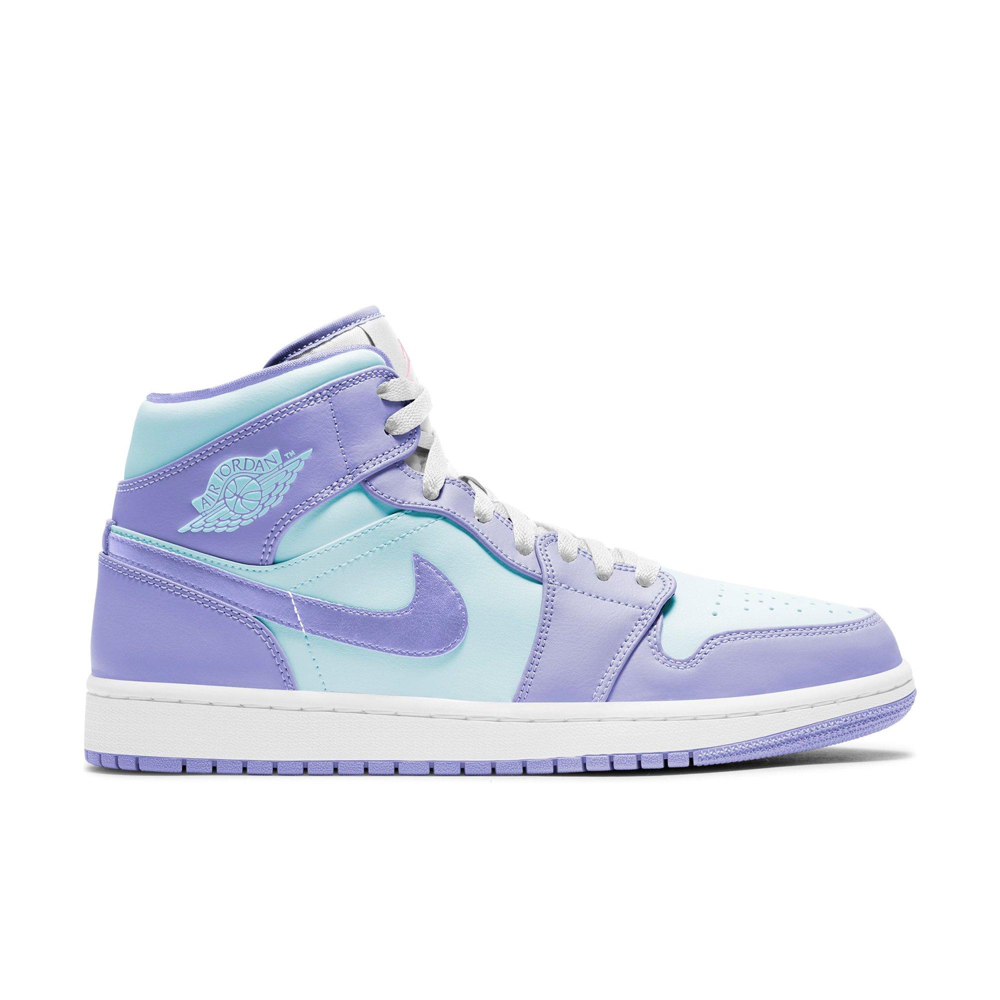 nike air jordan 1 mid purple pulse/glacier blue