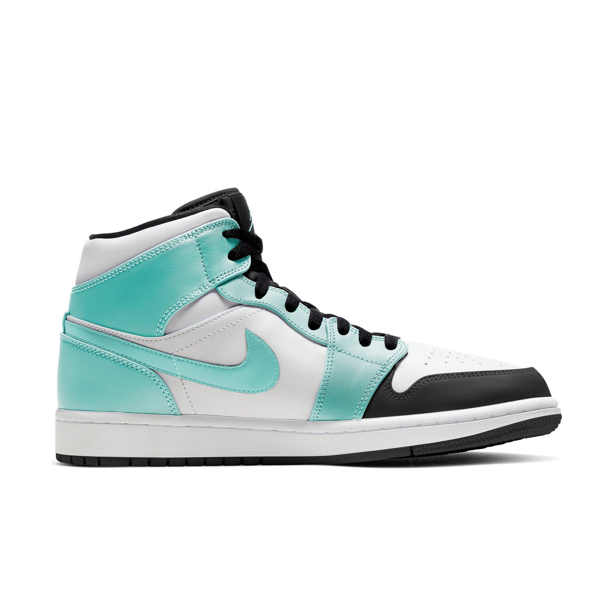 jordan 1 teal and white