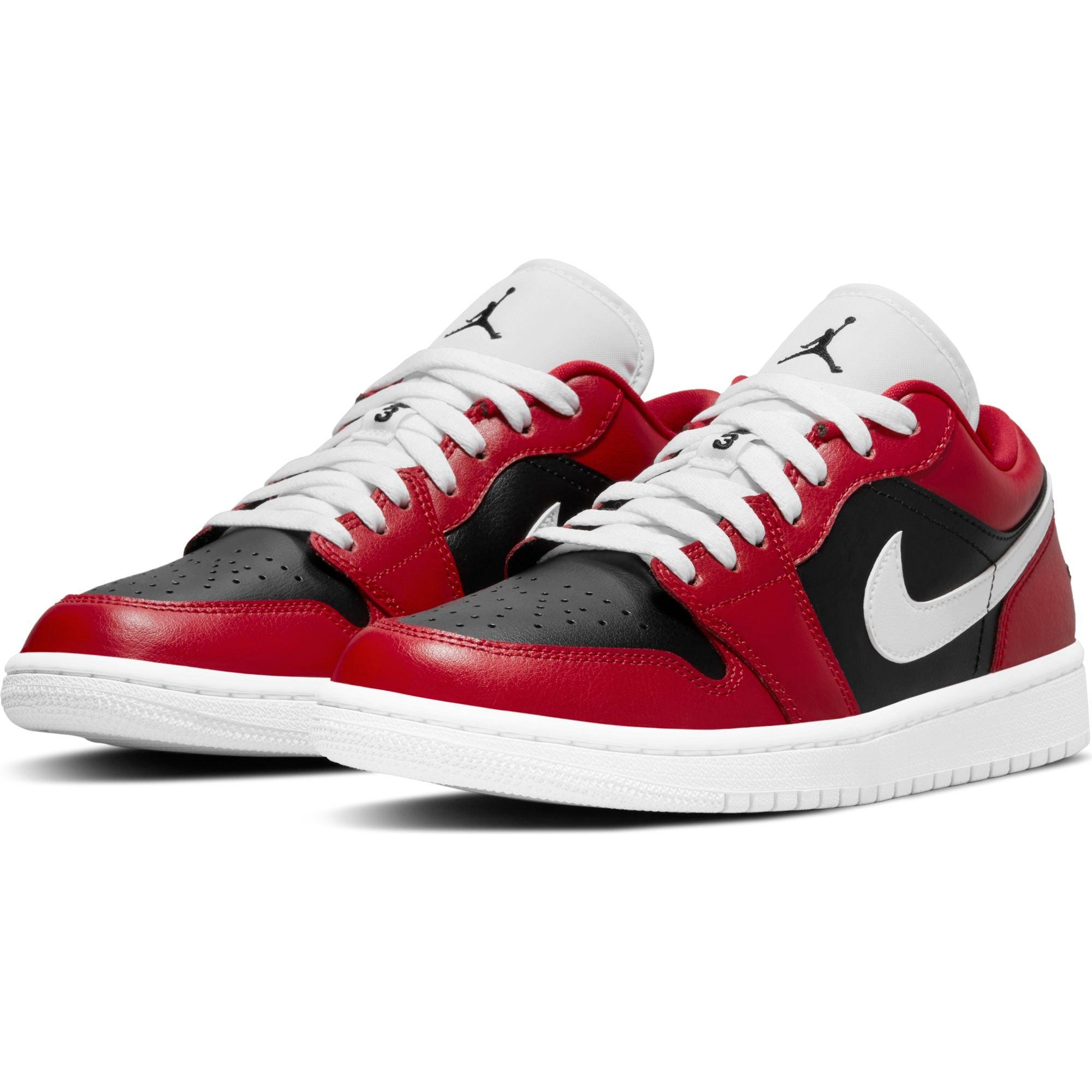 Jordan 1 Low Gym Red White Black Women S Shoe Hibbett City Gear