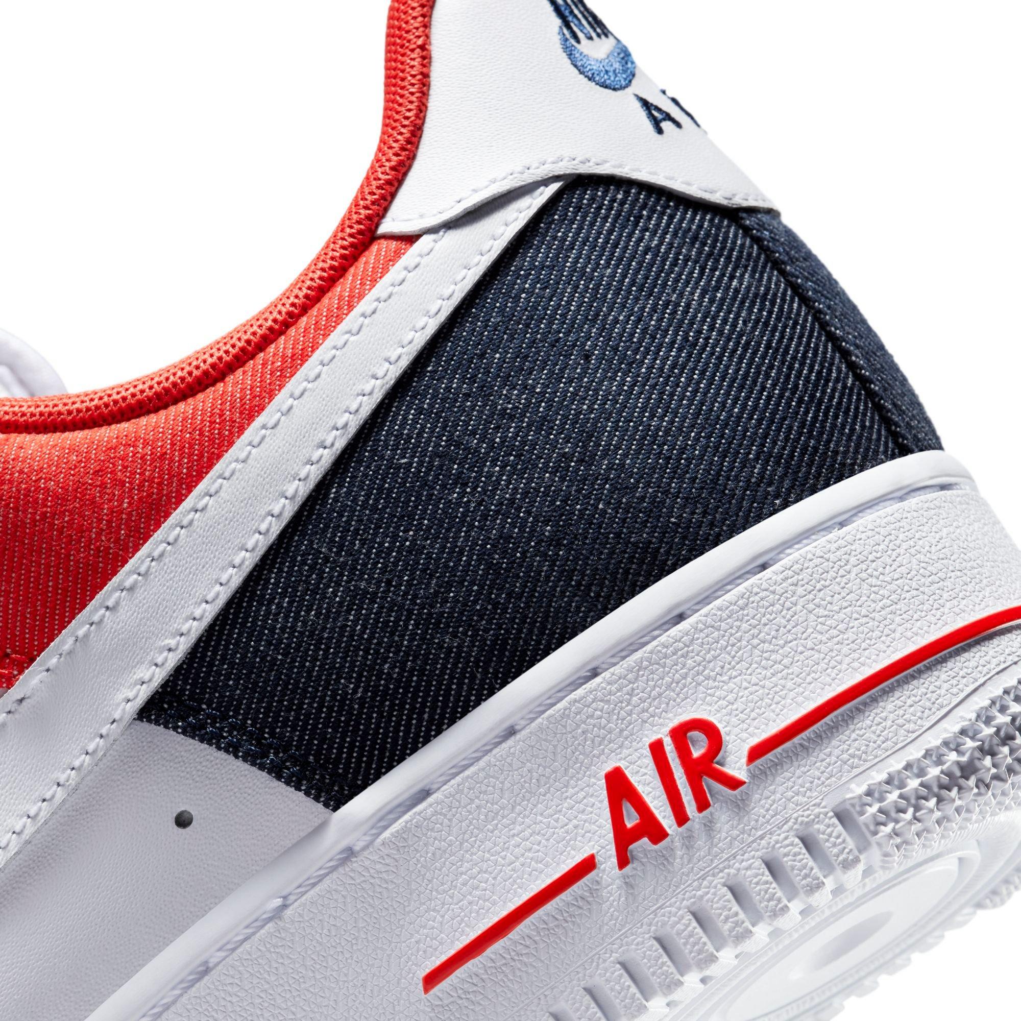 air force 1 high white and red