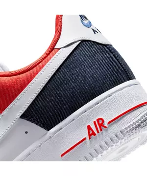 Nike Air Force 1 '07 "White/Chile/Red/Denim" Men's Shoe
