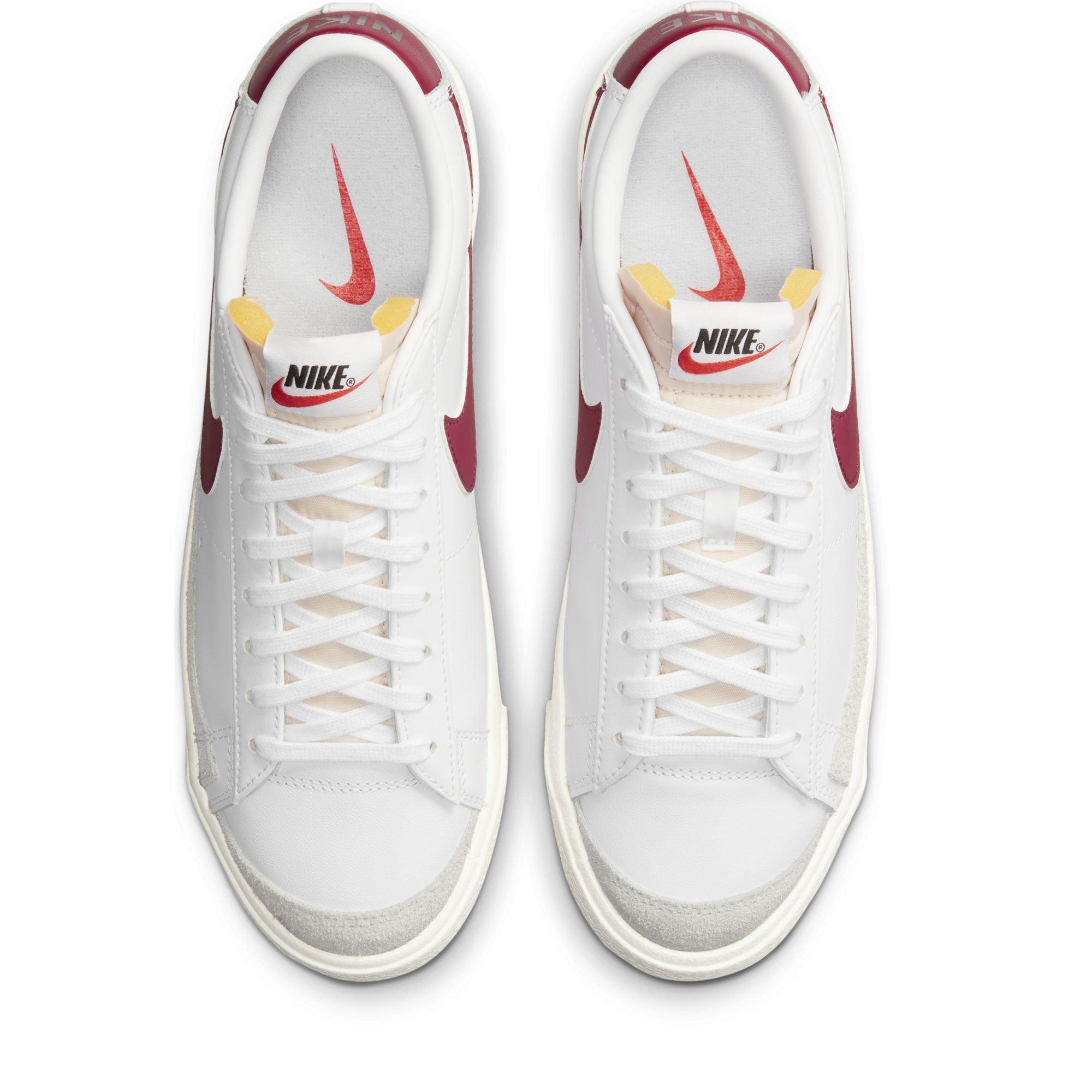 Nike Blazer Low 77 Vintage White Team Red Sail Men S Shoe Hibbett City Gear