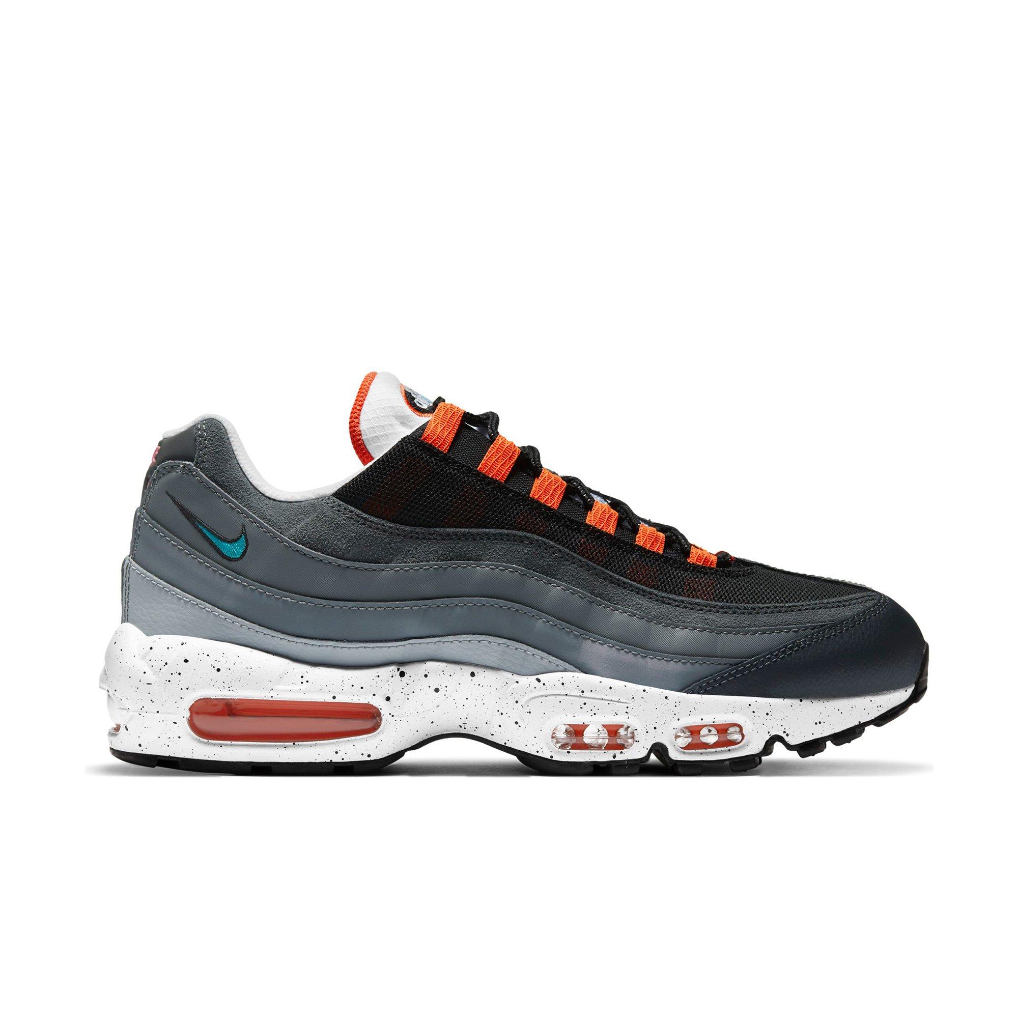 Air max 95 hot sale black white team orange