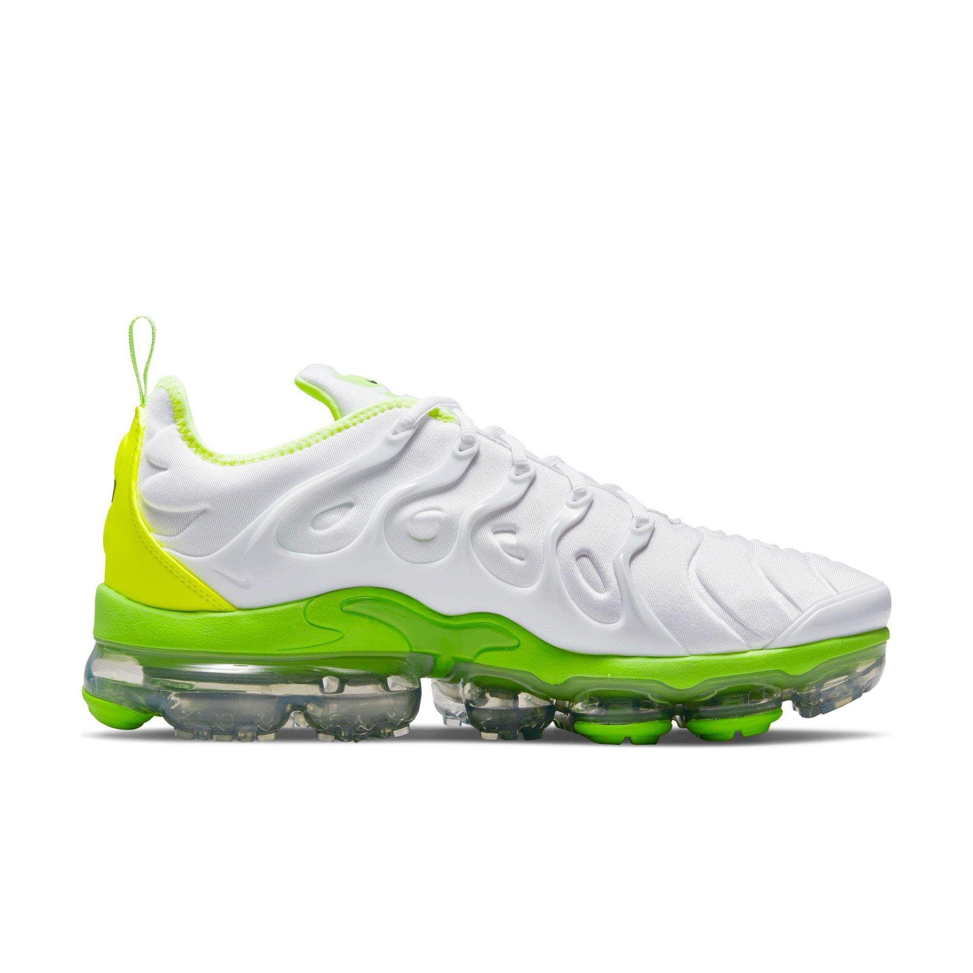 white and volt vapormax plus