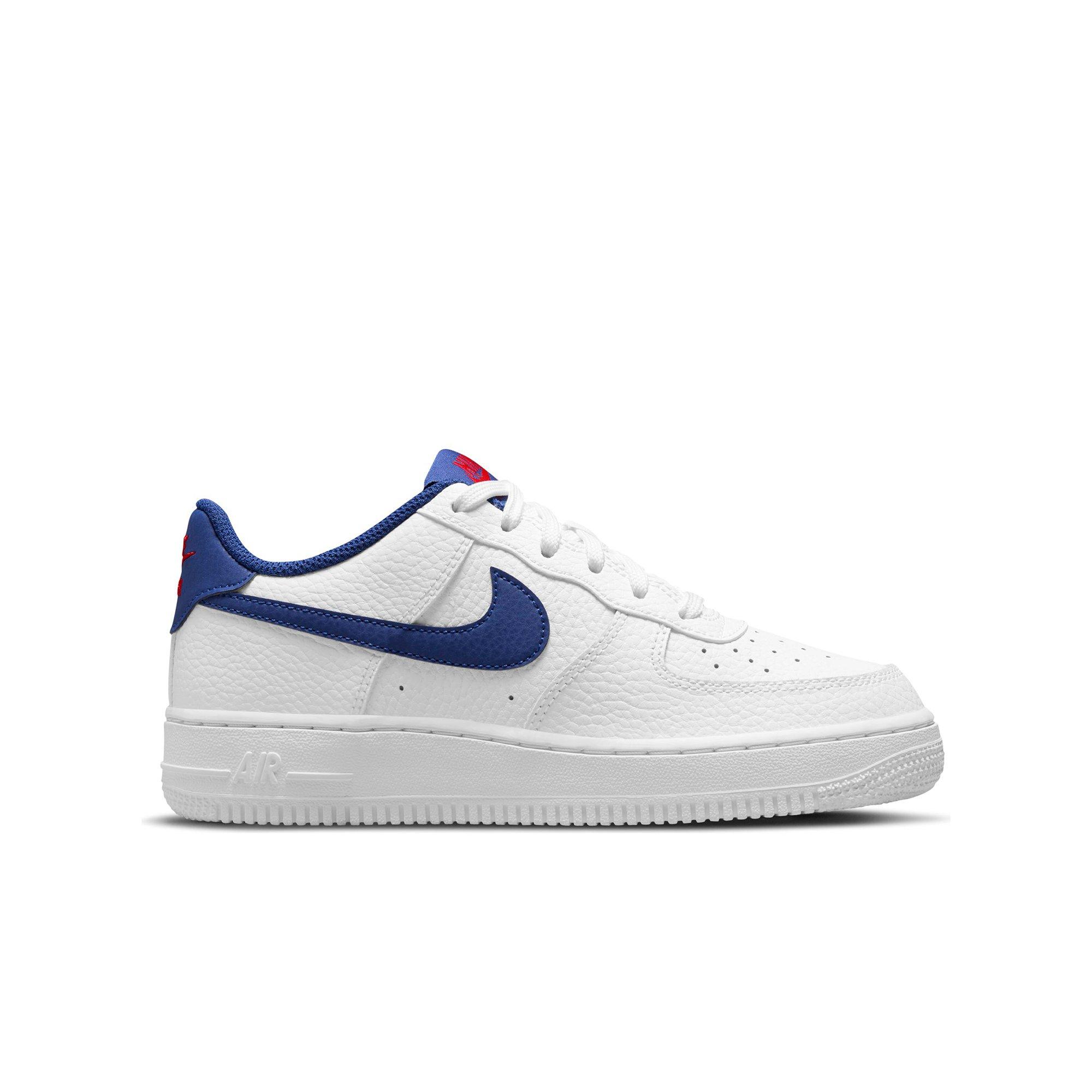 Nike Air Force 1 LV8 White/Safety Orange/Washed Teal Grade School Boys'  Shoe - Hibbett