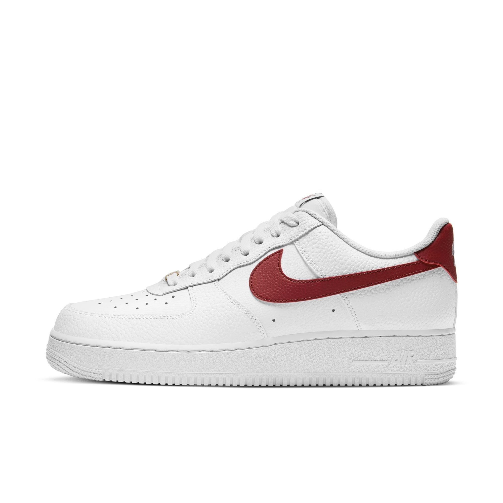Nike Air Force 1 '07 "White/Team Red" Men's Shoe - WHITE/RED Thumbnail View 4