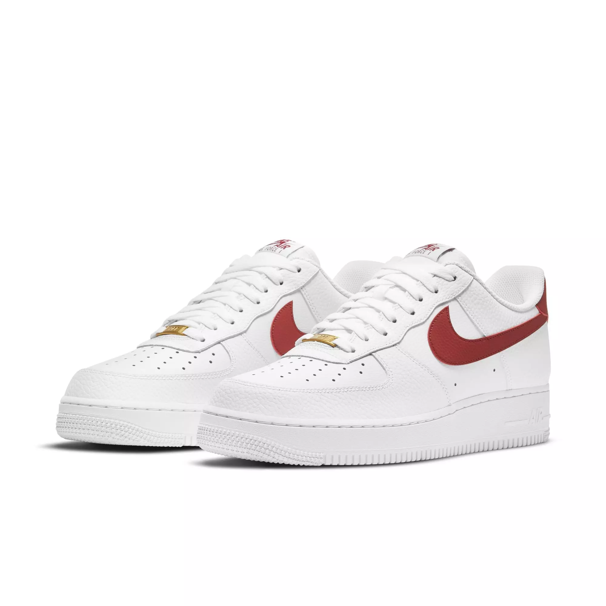 Nike Air Force 1 '07 "White/Team Red" Men's Shoe - WHITE/RED