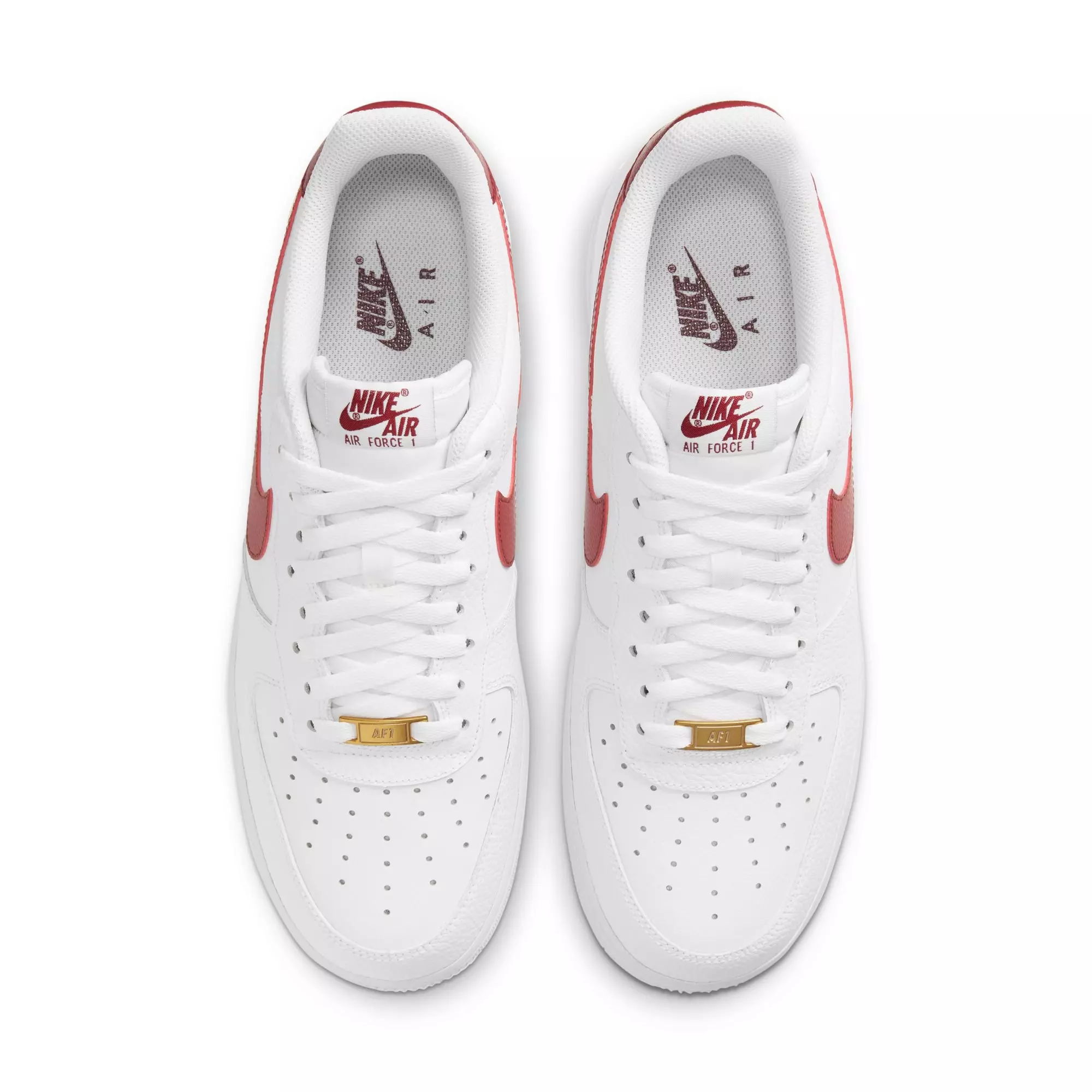 Nike Air Force 1 '07 "White/Team Red" Men's Shoe - WHITE/RED