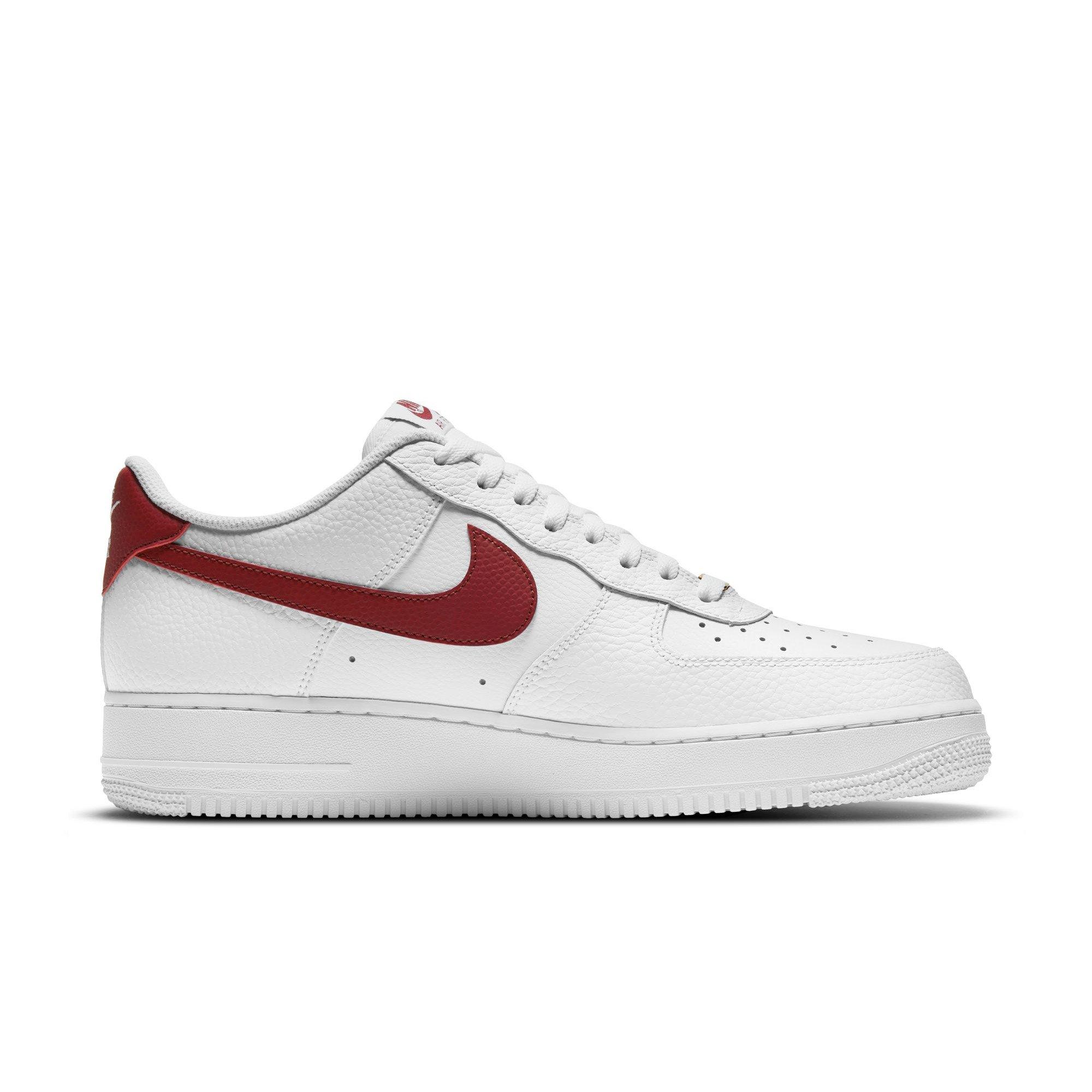 Nike Air Force 1 '07 "White/Team Red" Men's Shoe - WHITE/RED Thumbnail View 2