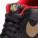 Nike Air Force 1 LX "Black/Metallic Gold/University Red" Men's Shoe - BLACK/GOLD/RED Thumbnail View 6