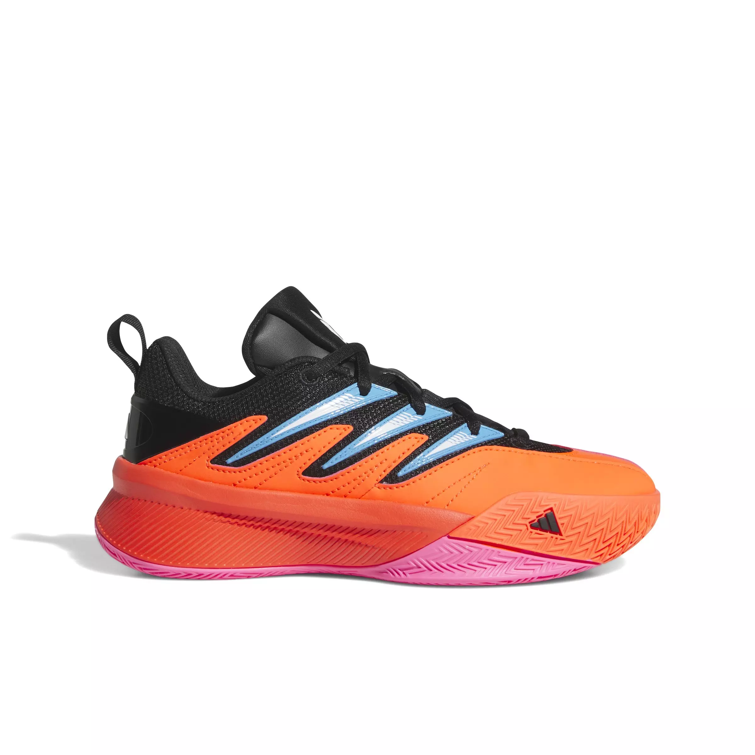 adidas Dame Certified 3 "Solar Red/Core Black/Ftwr White" Grade School Boys' Basketball Shoe - RED/BLACK/WHITE