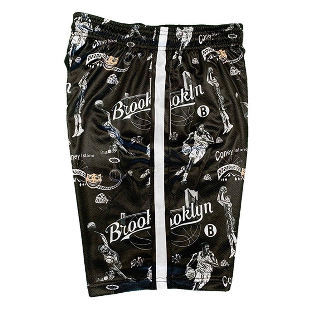 Flow Society Big Boys' Brooklyn Basketball Flow Shorts - Black - BLACK Thumbnail View 3