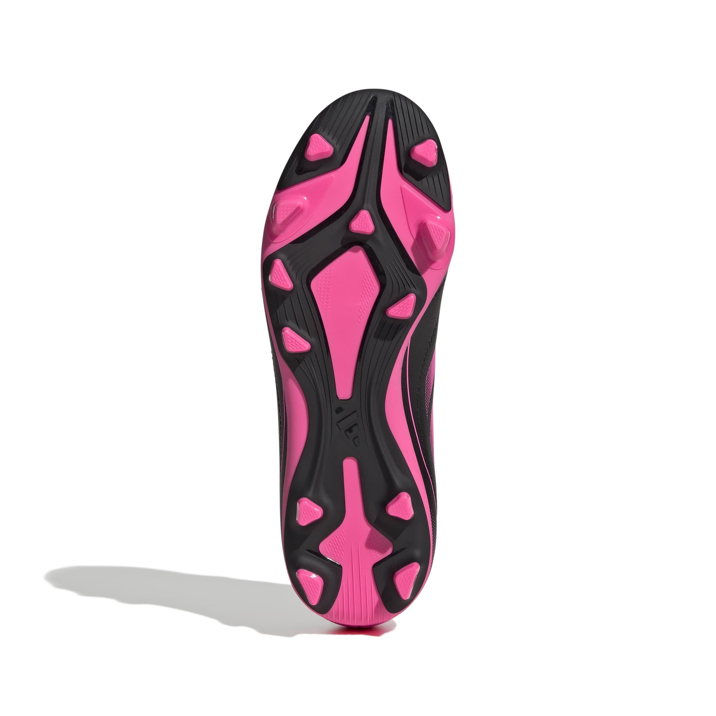 adidas Goletto IX FG Grade School Kids' "Core Black/Lucid Pink/Core Black" Soccer Cleat