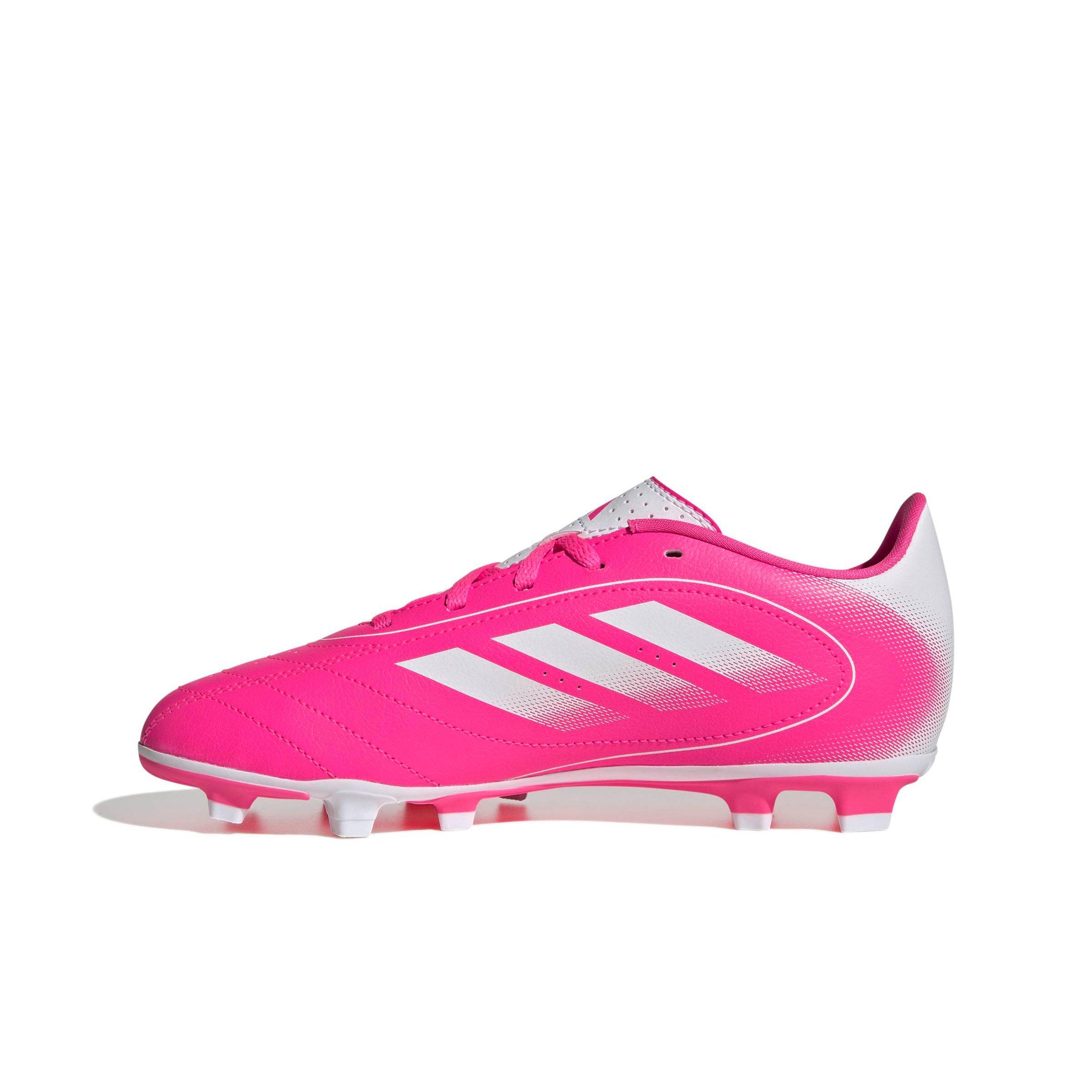 adidas Goletto IX FG Grade School Kids' "Lucid Pink/Ftwr White/Lucid Pink" Soccer Cleat