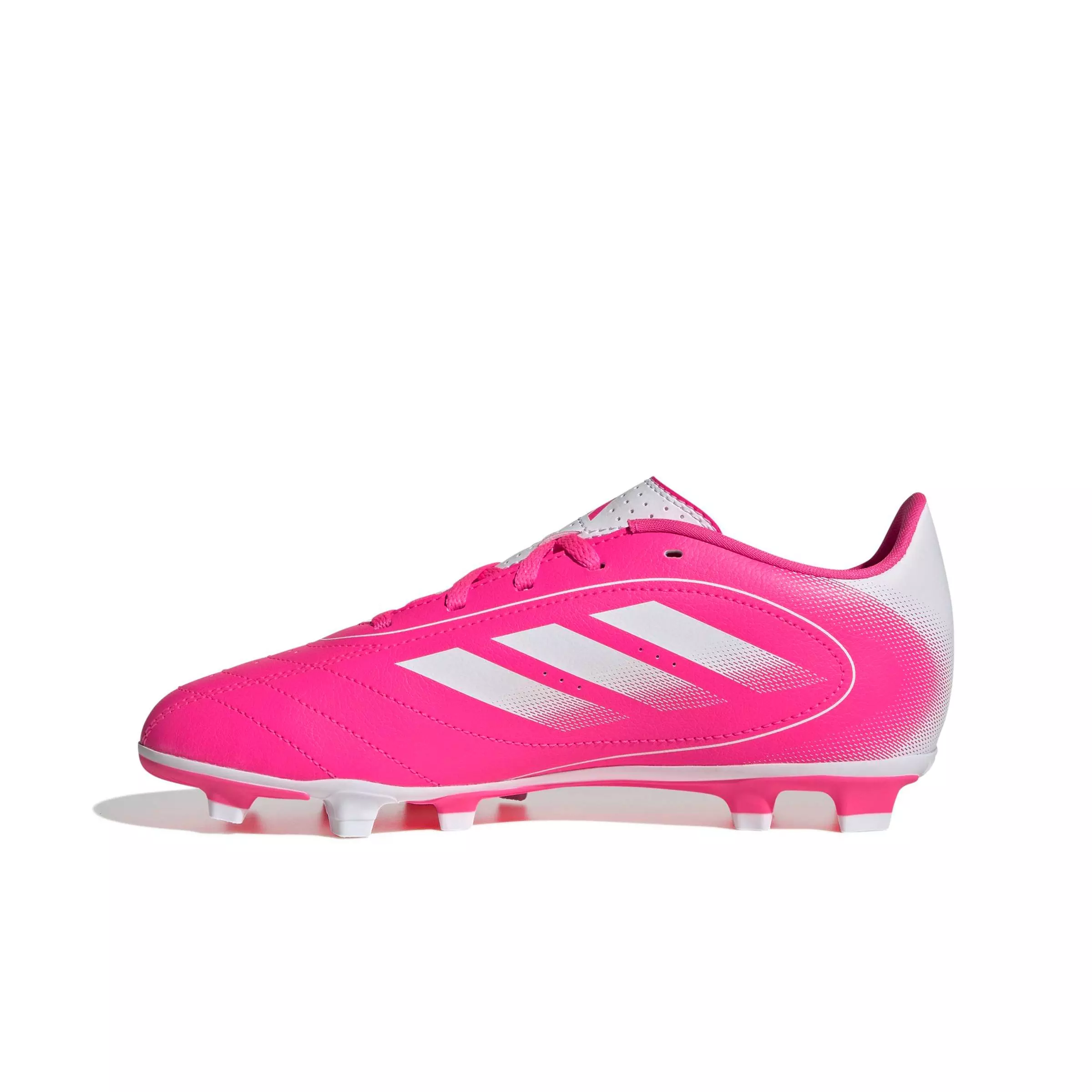 adidas Goletto IX FG "Lucid Pink/Ftwr White/Lucid Pink" Grade School Kids' Soccer Cleat - PINK/WHITE/PINK